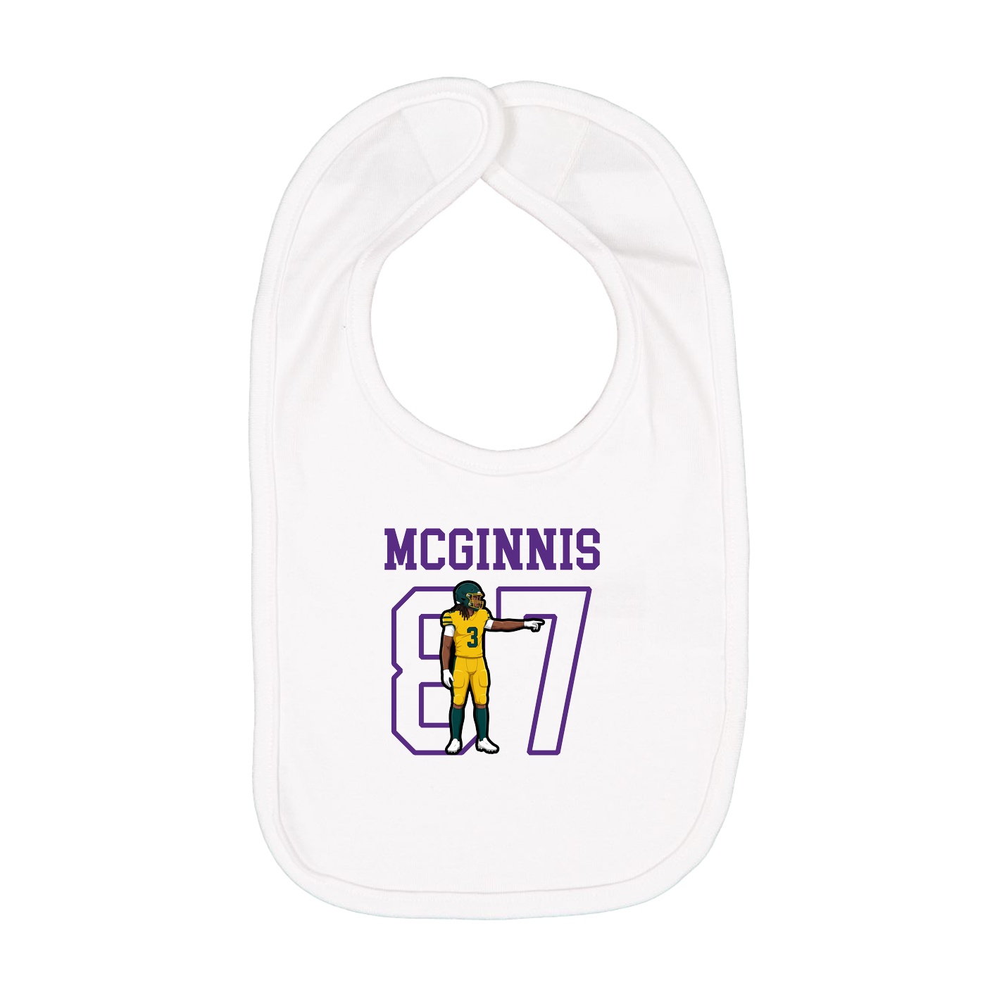 Infant Bib — Shirsey in White