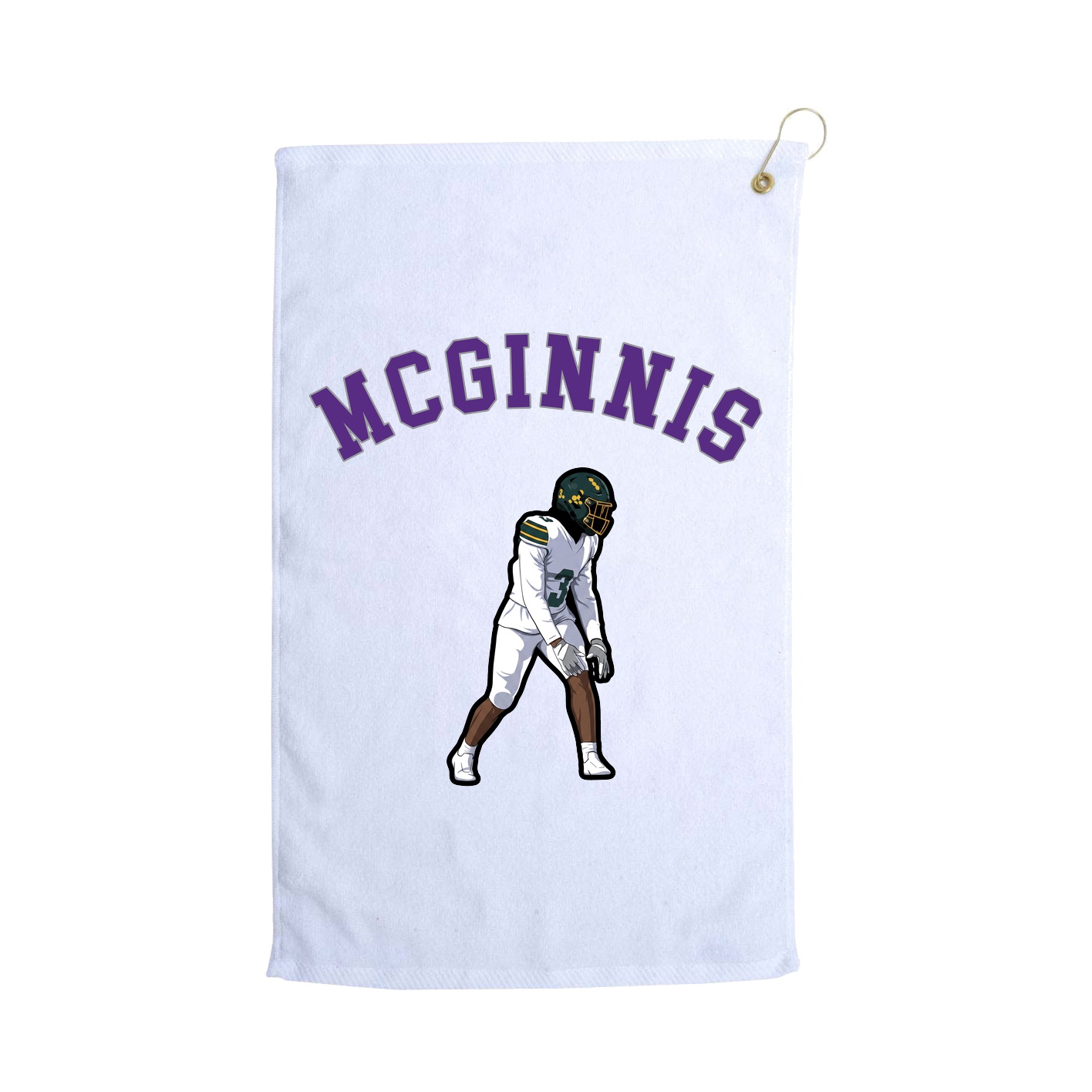Golf Towel — Shirsey Arch in White