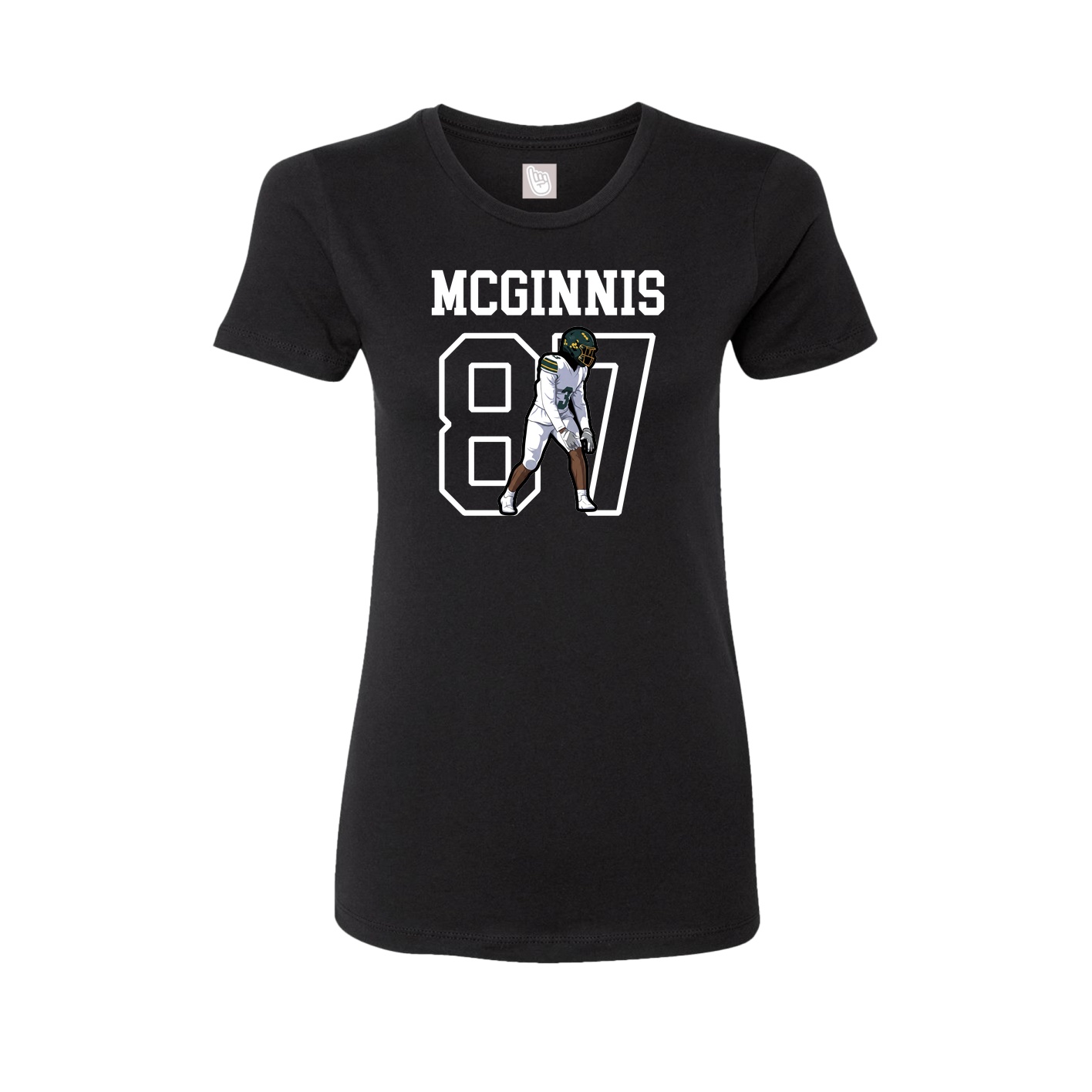 Fitted Women's Tee — Shirsey in Black