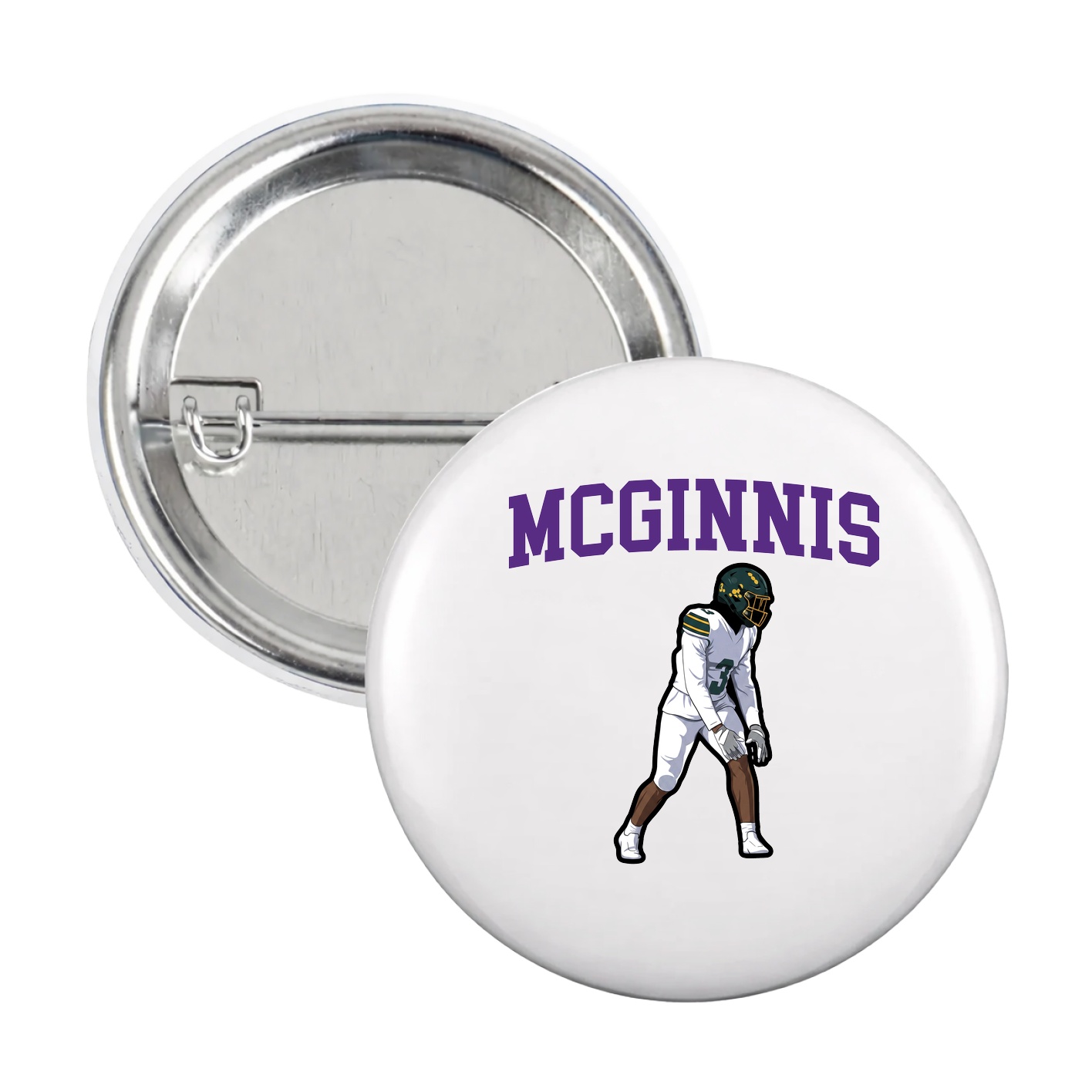 Game Day Button — Shirsey in White