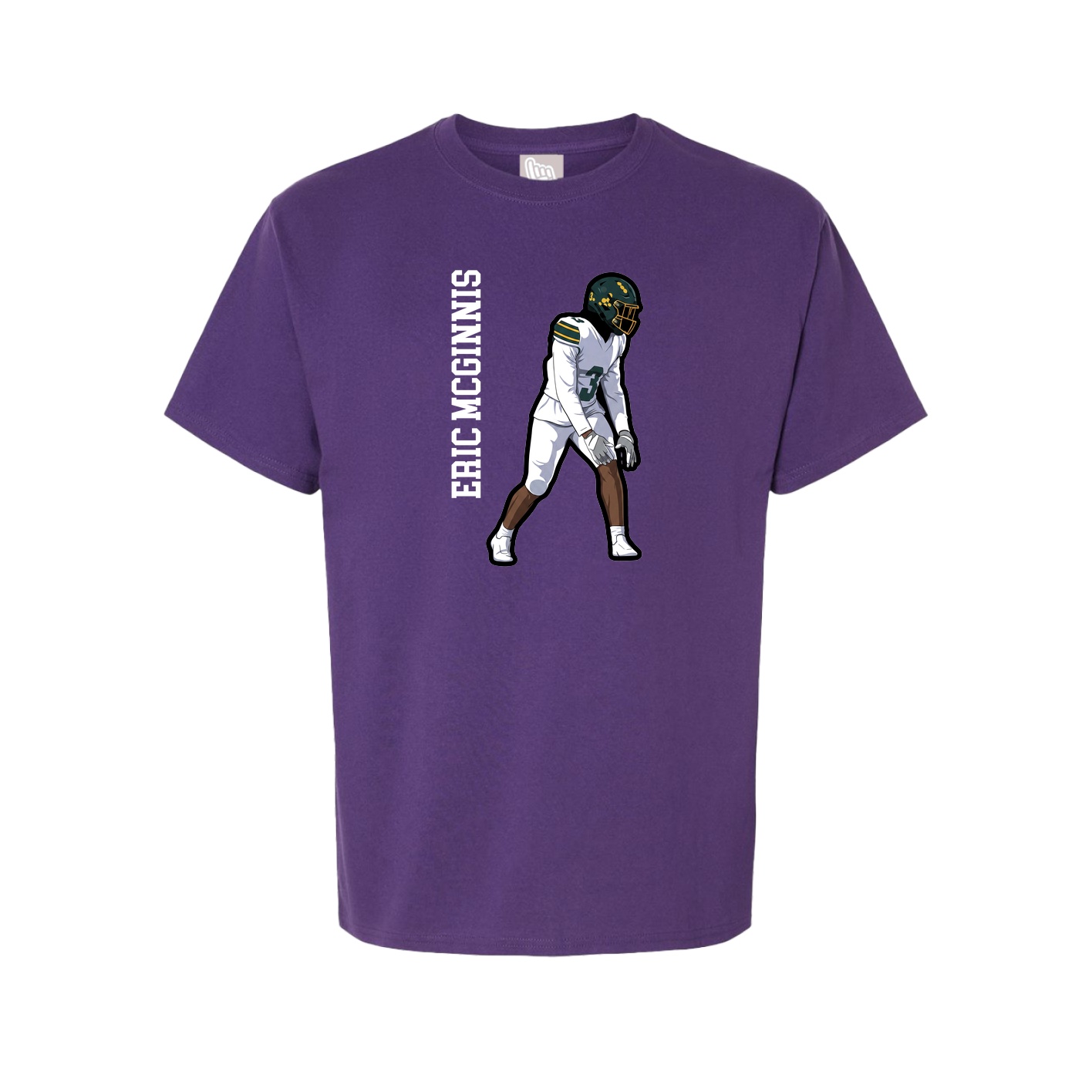 Tee — Name Vertical in Purple
