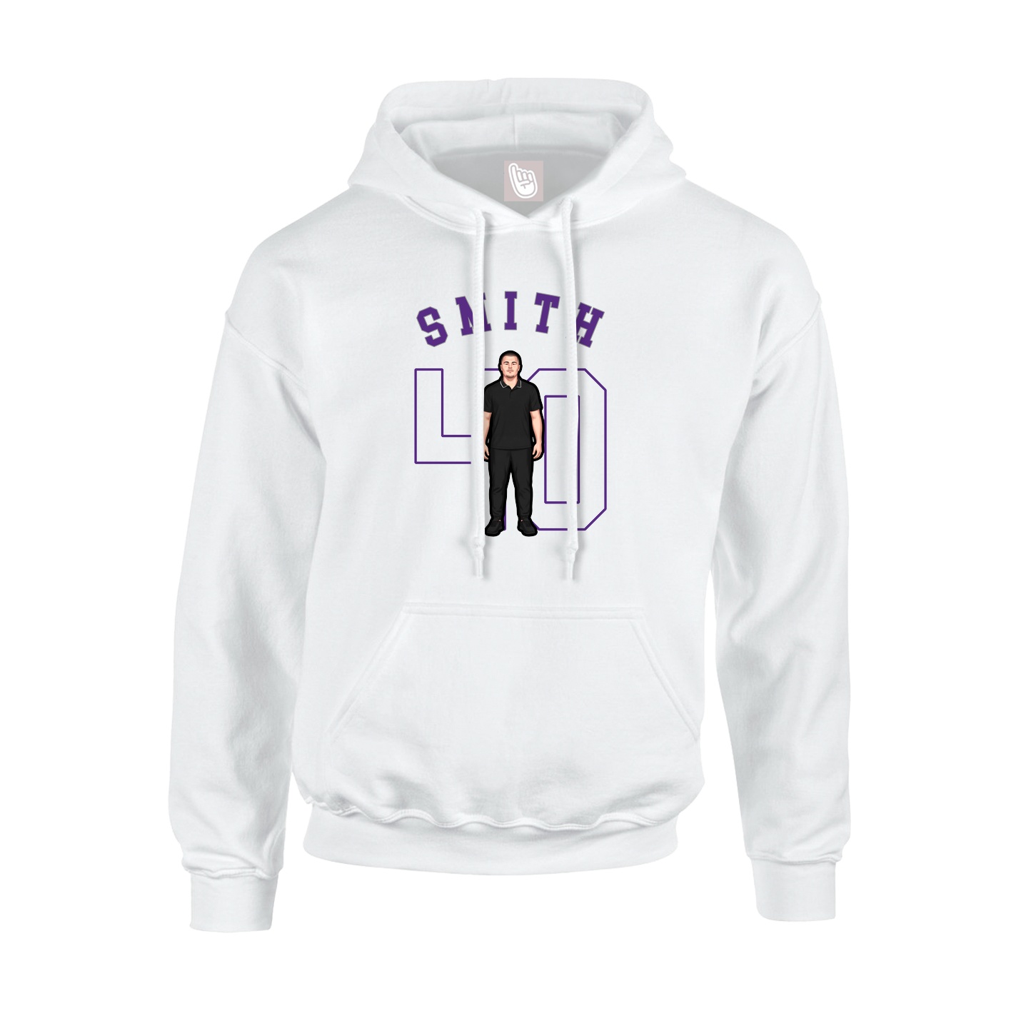 Youth Hoodie — Shirsey Arch in White