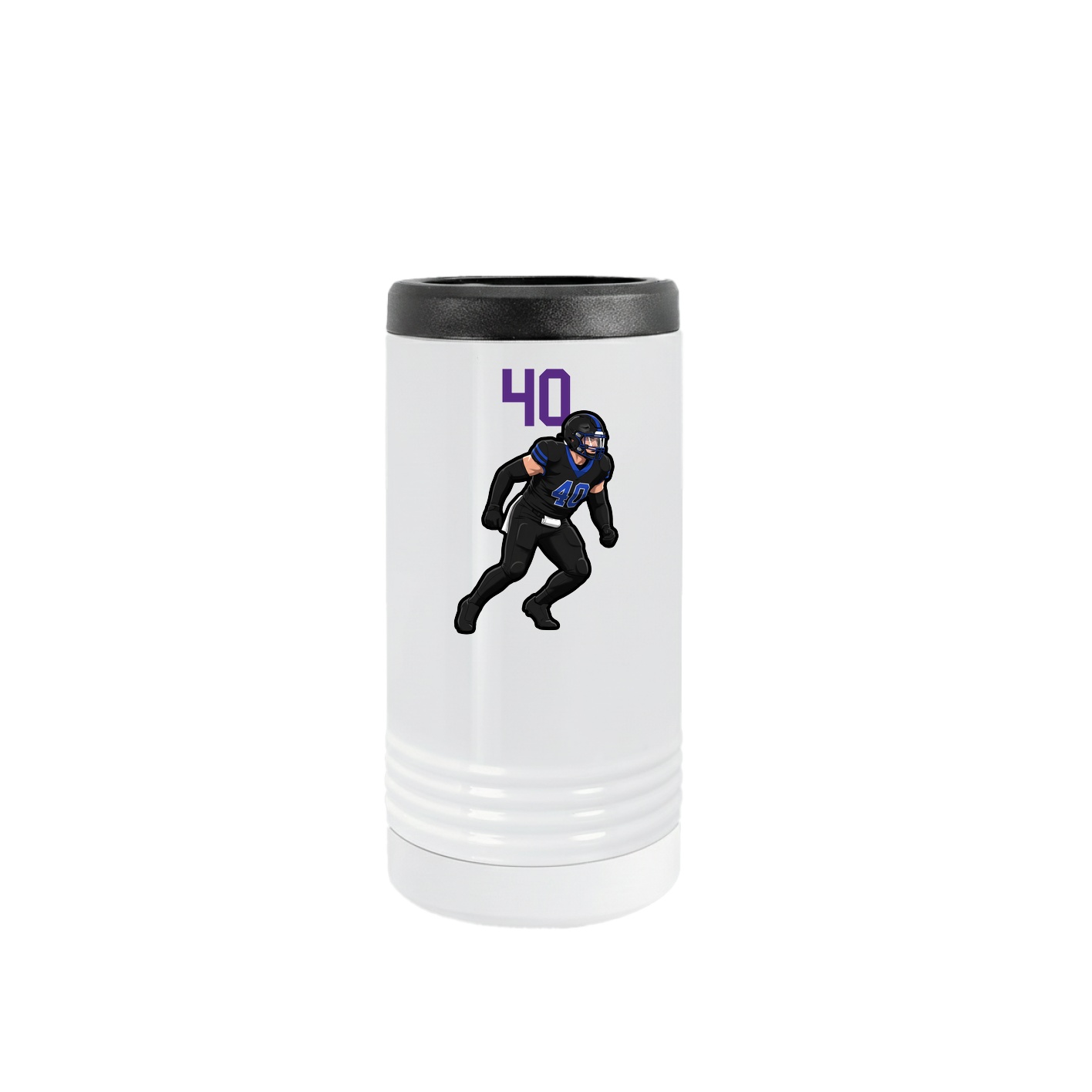 Slim Beverage Holder — Number Top in White