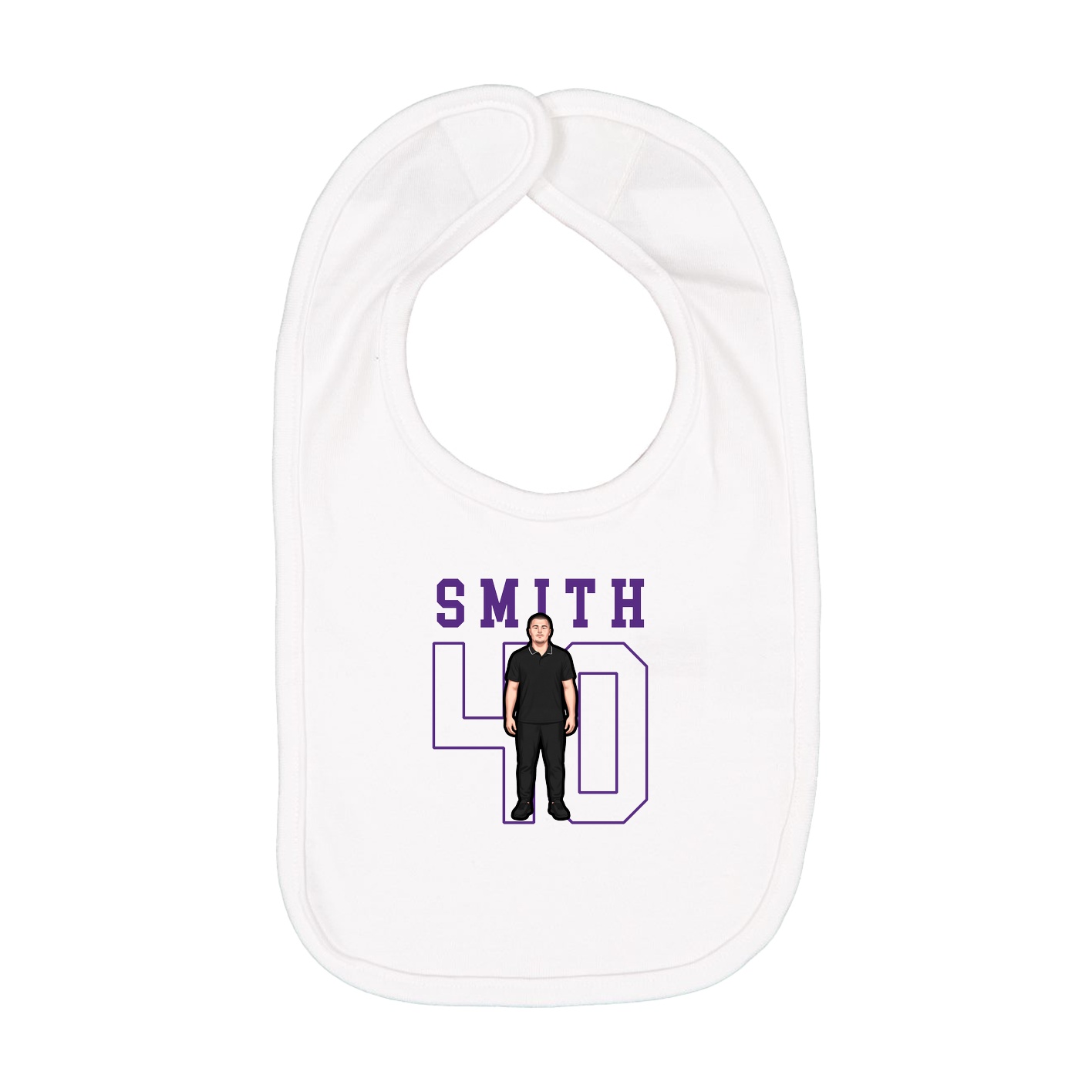Infant Bib — Shirsey in White