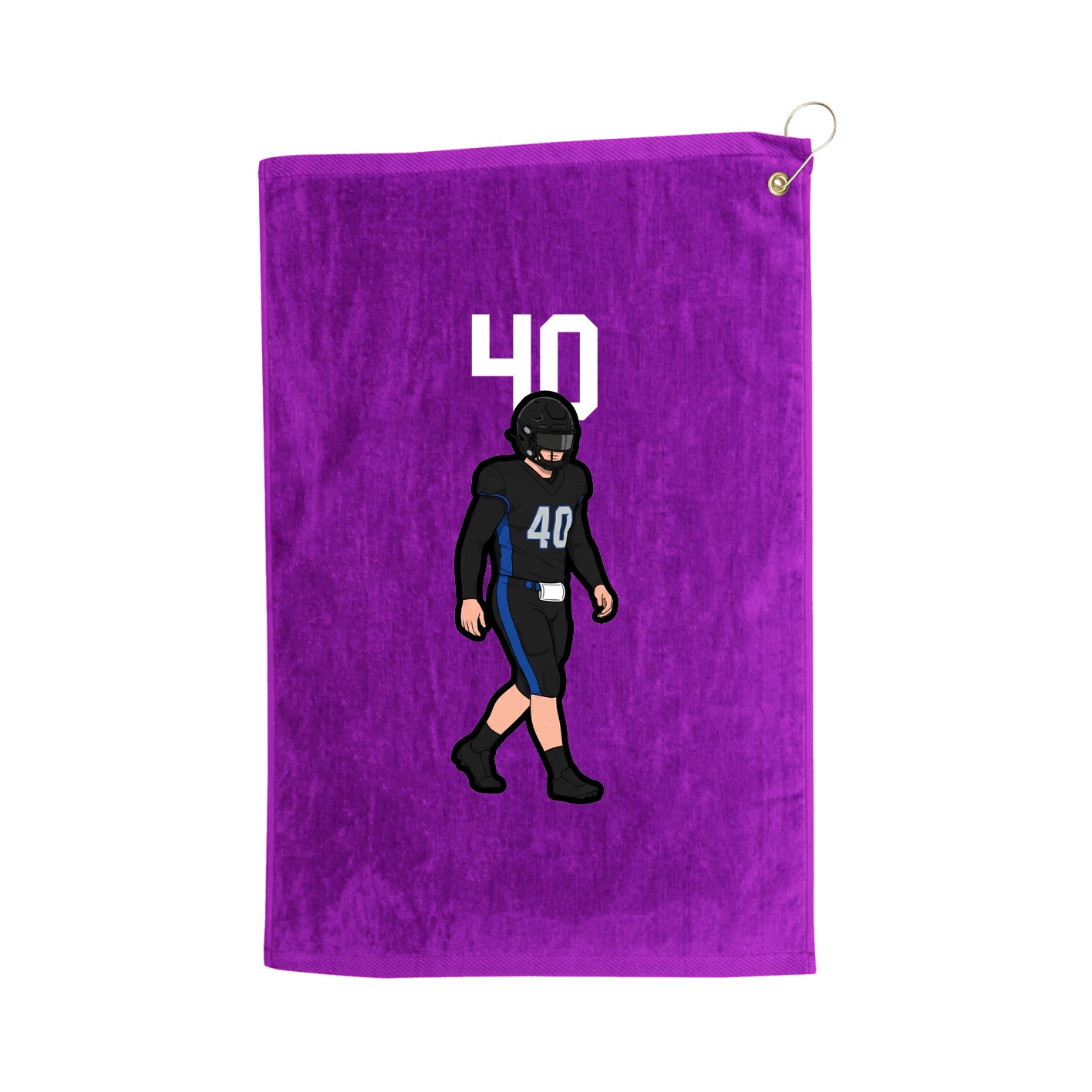 Golf Towel — Number Top in Purple