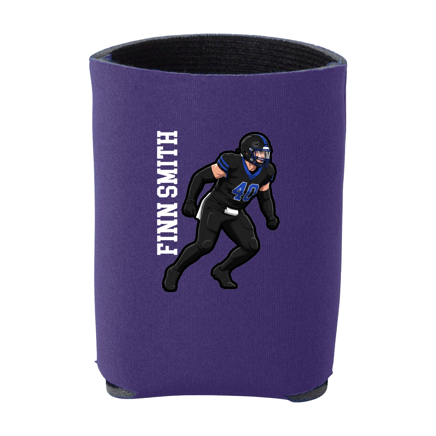 Can Holder — Name Vertical in Purple