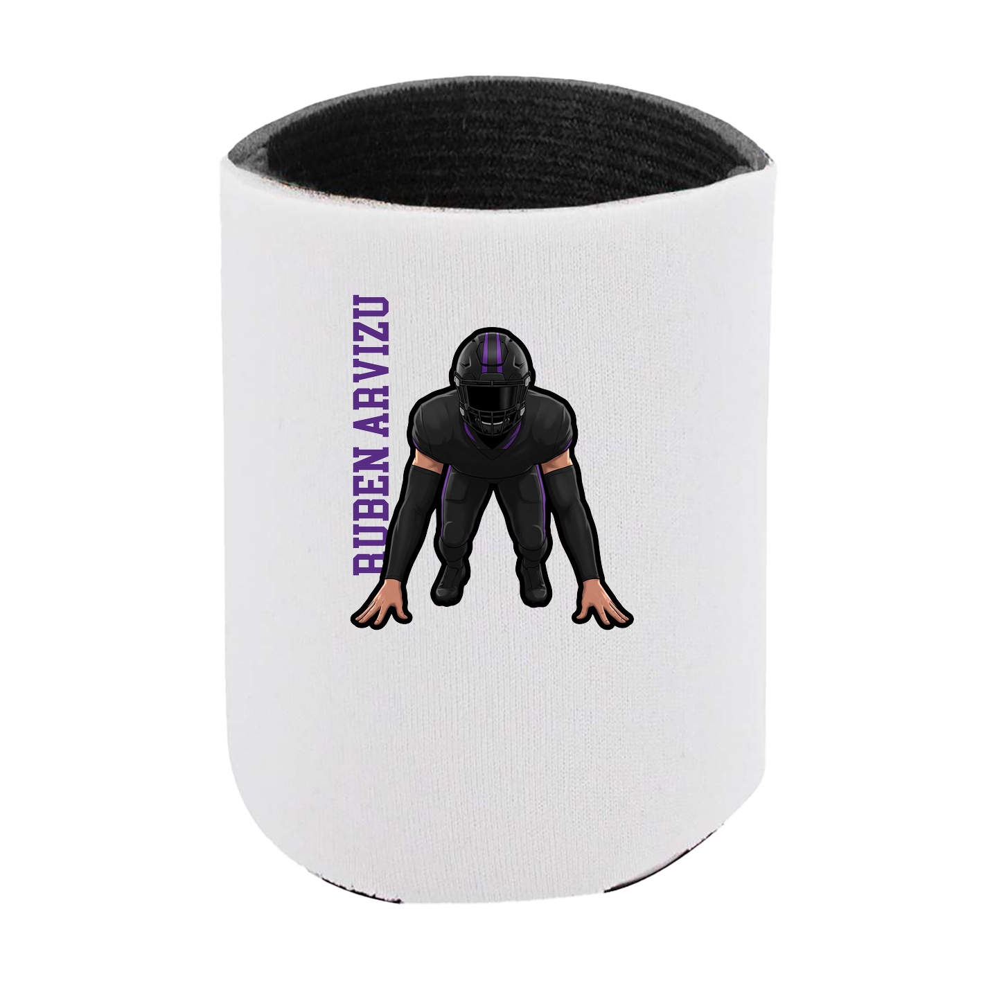 Can Holder — Name Vertical in White