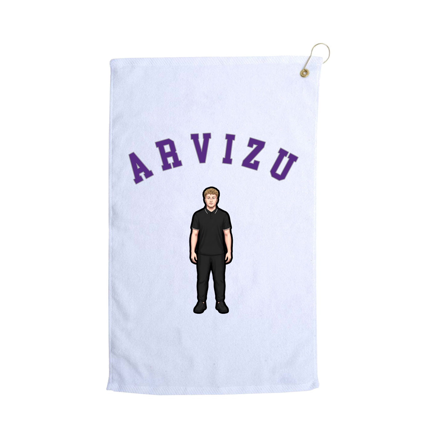 Golf Towel — Shirsey Arch in White