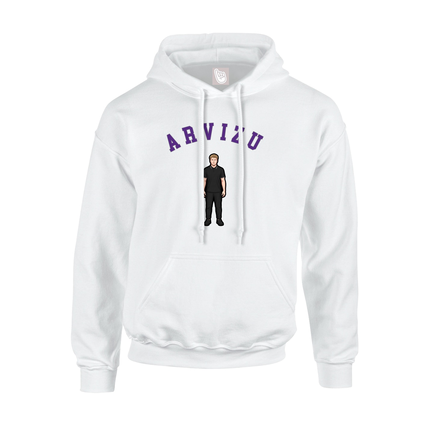 Hoodie — Shirsey Arch in White