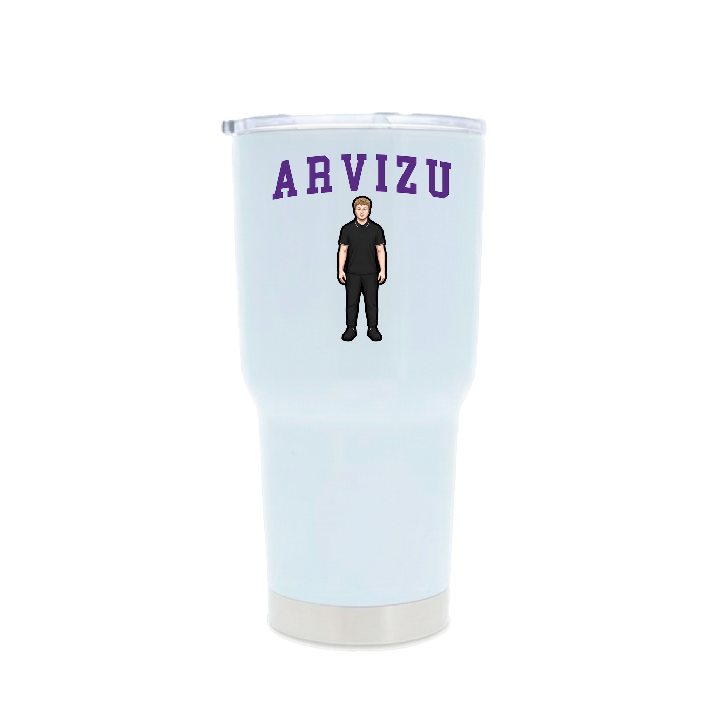 30oz Stainless Steel Tumbler — Shirsey in White