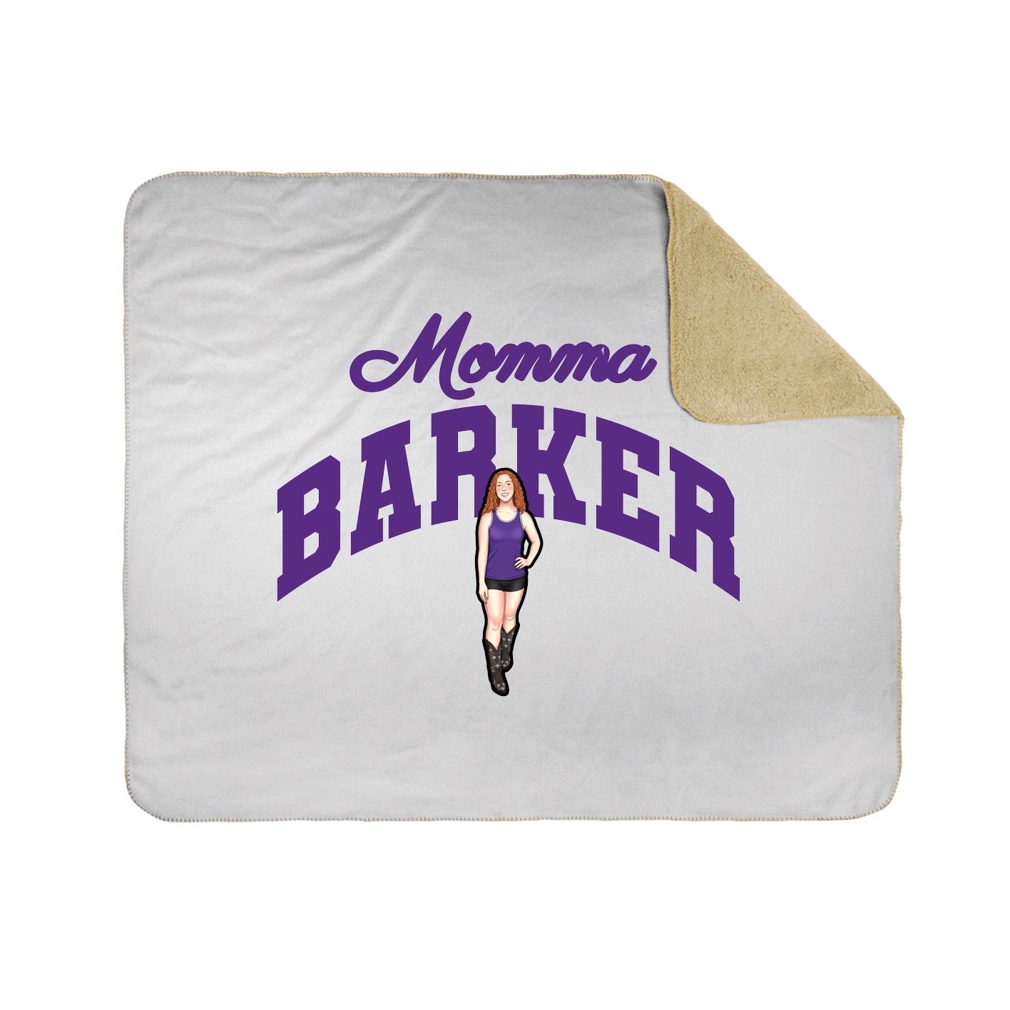 Throw Blanket — Mothers Day Arch in White
