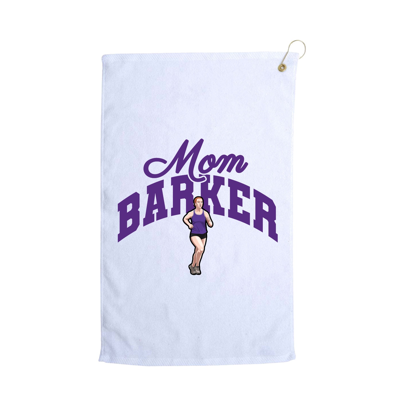Golf Towel — Mothers Day Arch in White