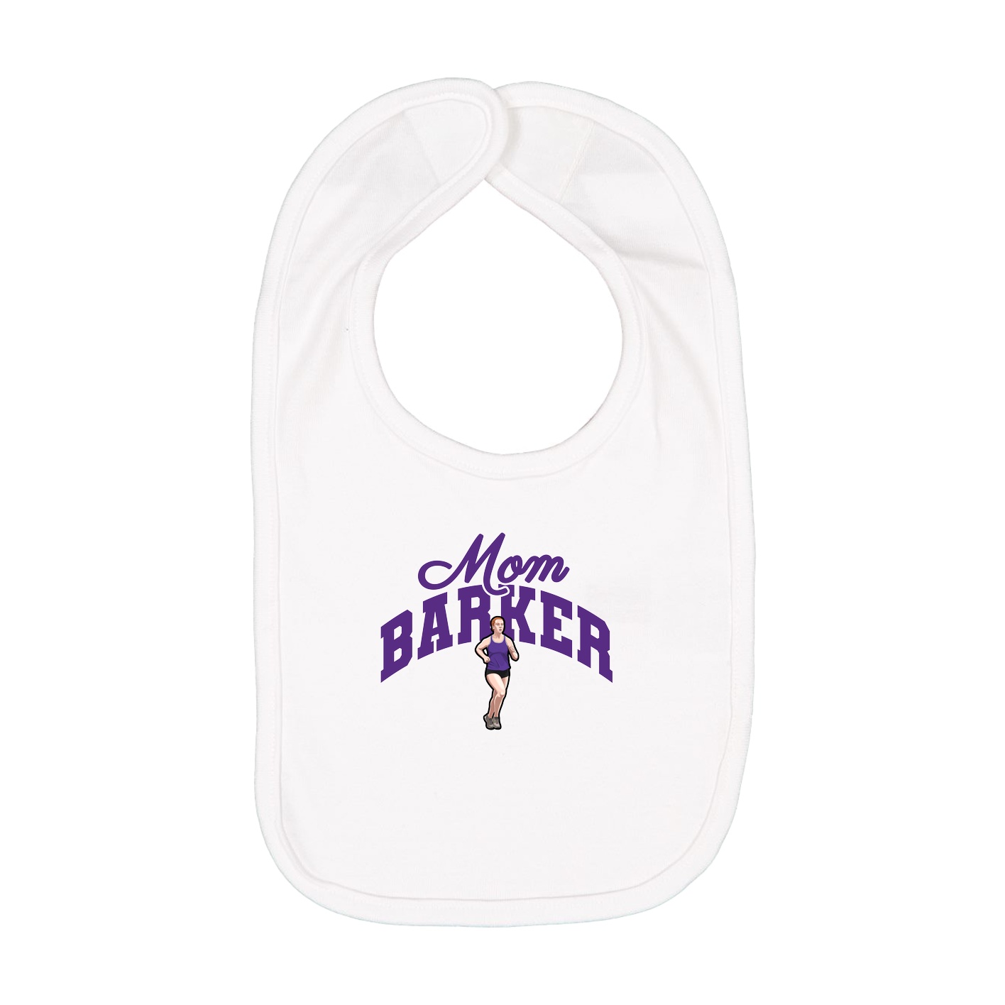 Infant Bib — Mothers Day Arch in White