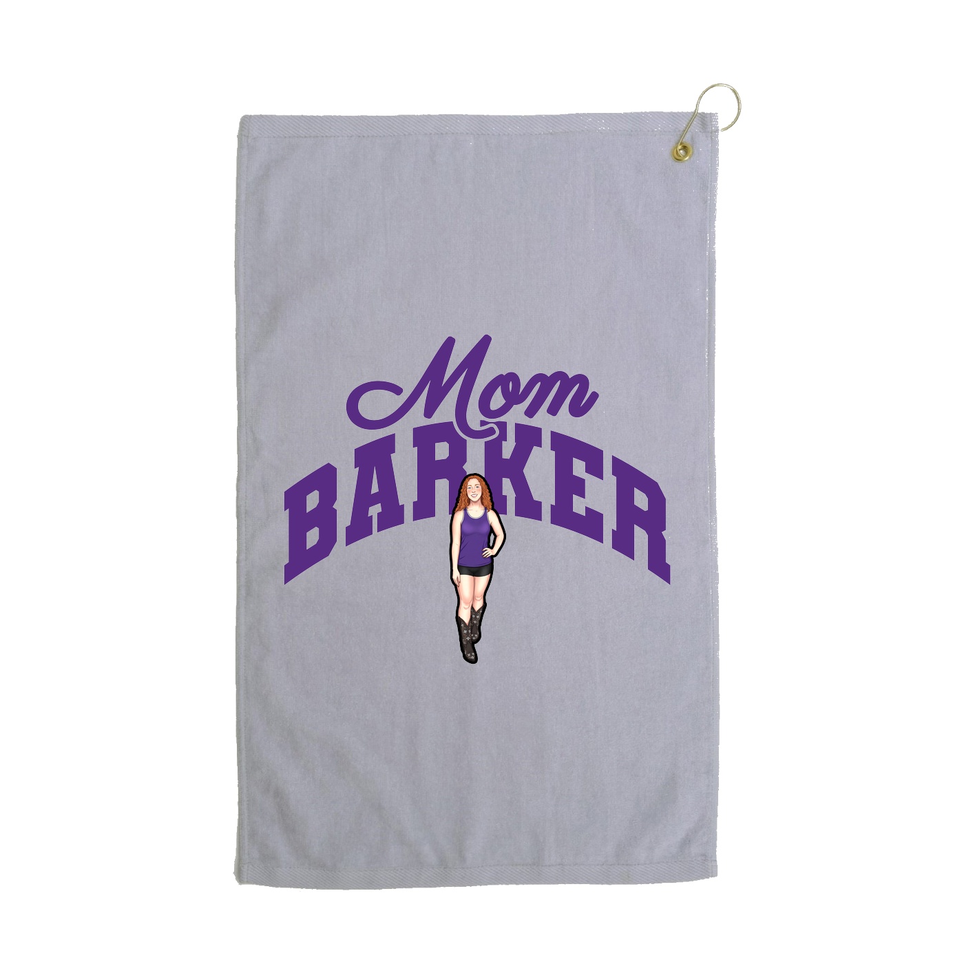 Golf Towel — Mothers Day Arch in Grey