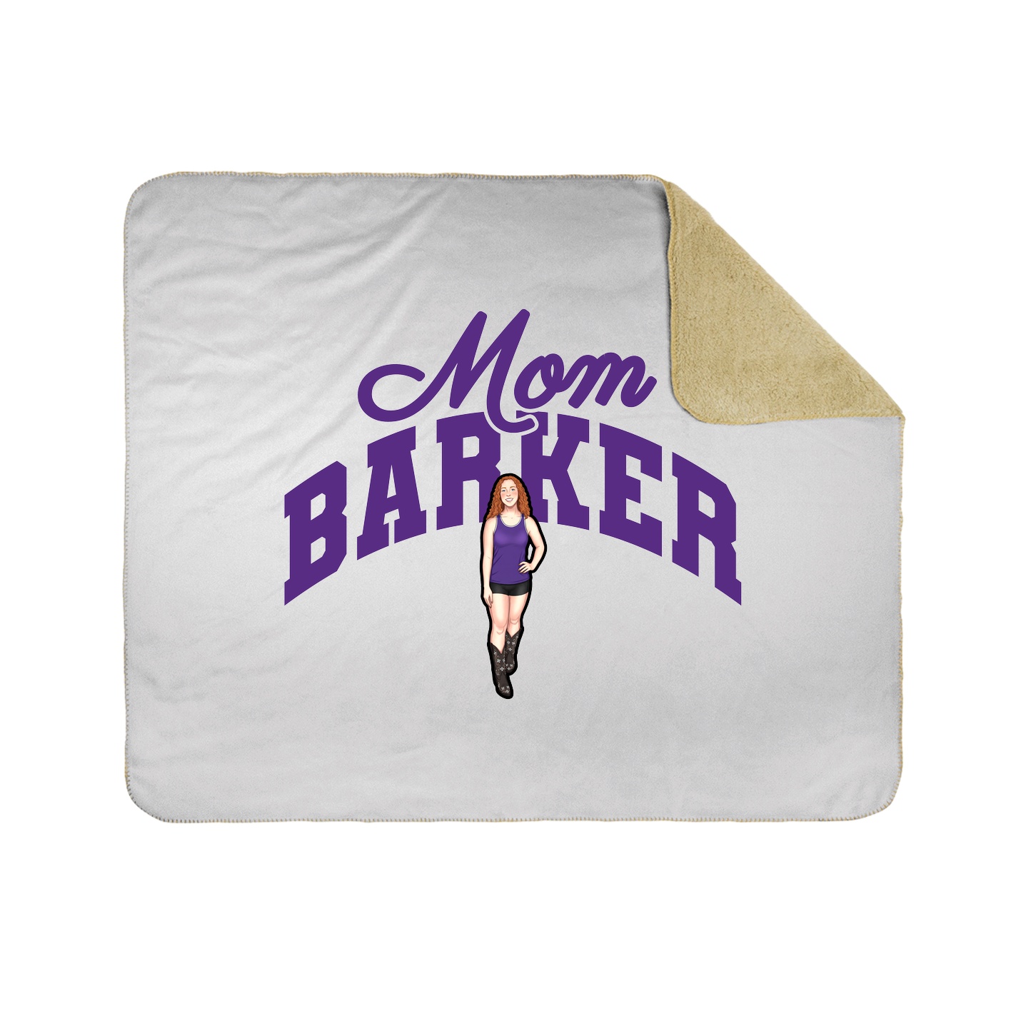 Throw Blanket — Mothers Day Arch in White