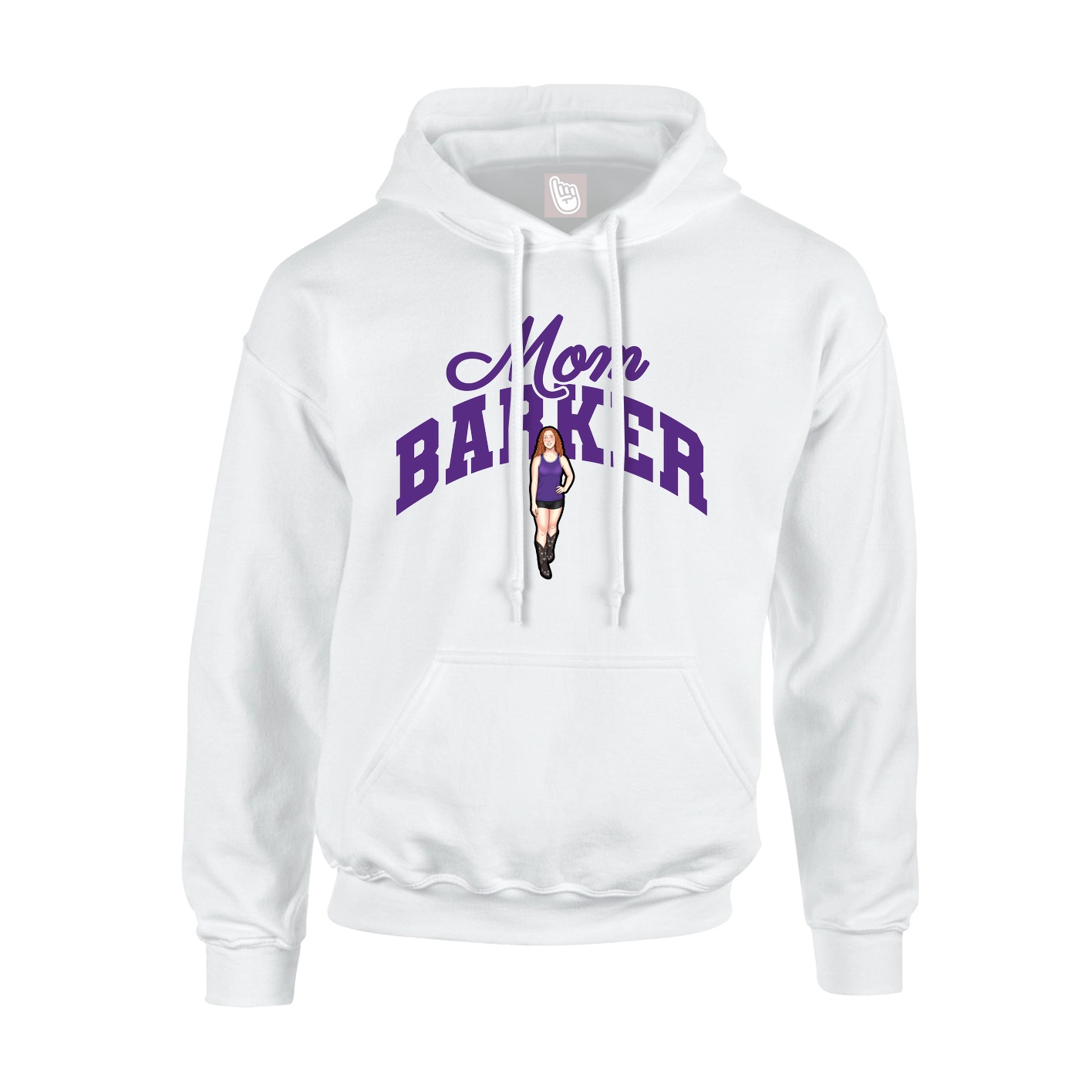 Youth Hoodie — Mothers Day Arch in White