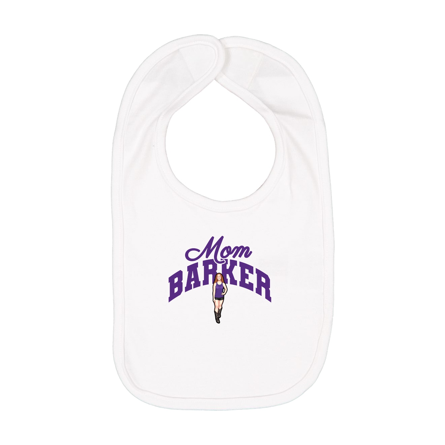 Infant Bib — Mothers Day Arch in White