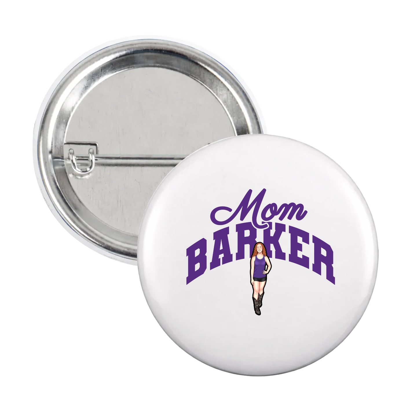Game Day Button — Mothers Day Arch in White