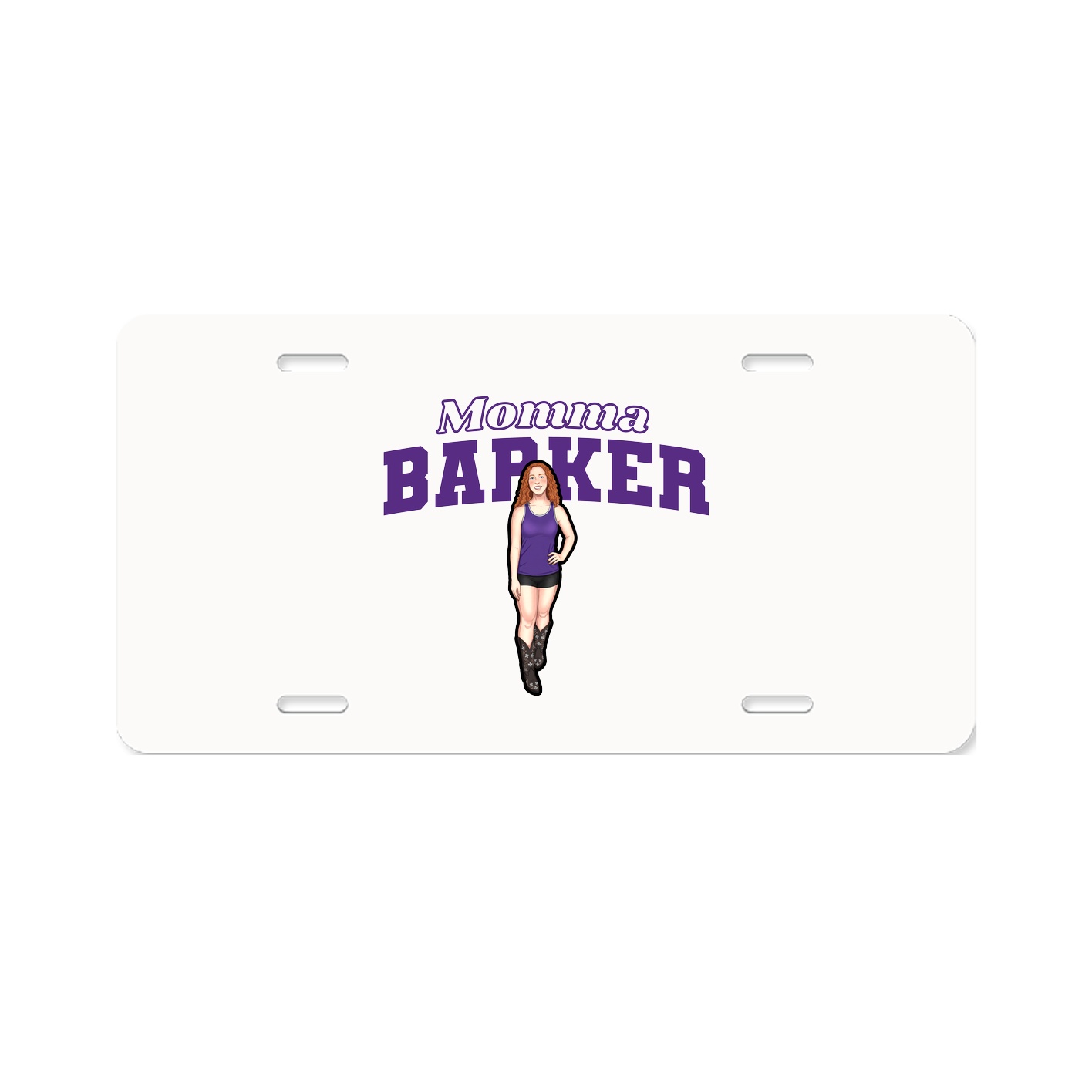License Plate — Mothers Day Block in Classic