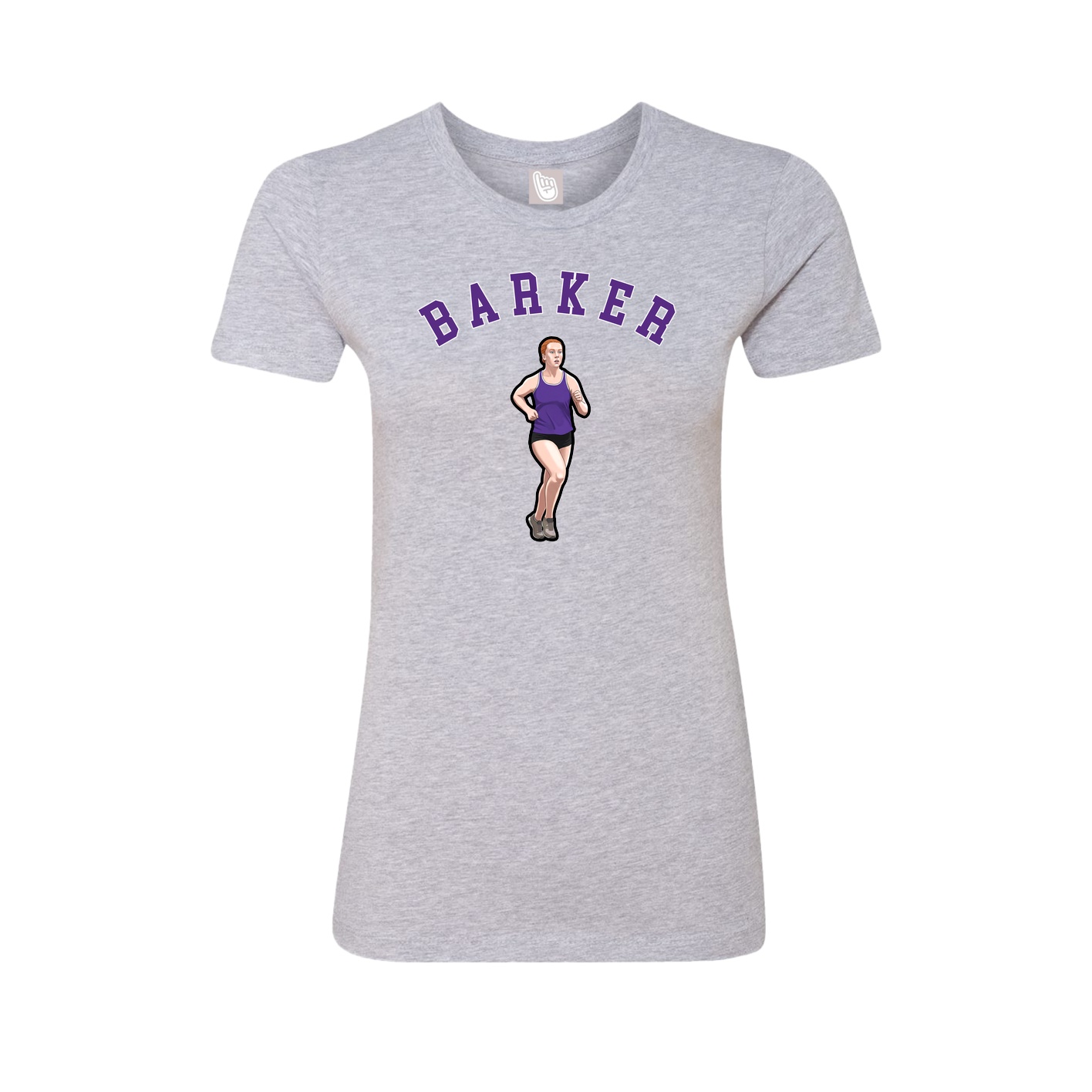 Fitted Women's Tee — Shirsey Arch in Grey