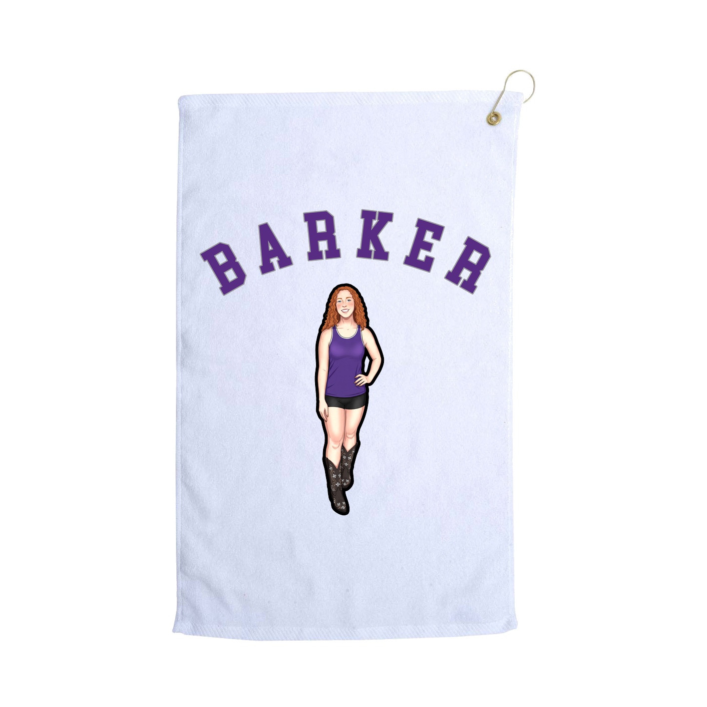Golf Towel — Shirsey Arch in White
