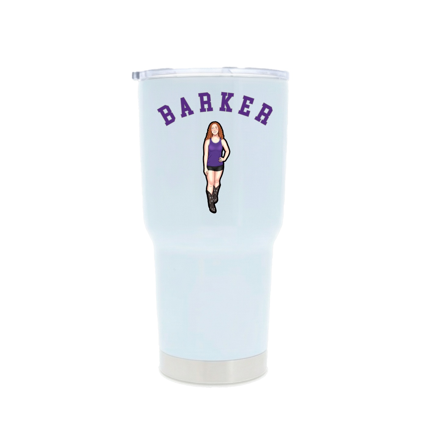 30oz Stainless Steel Tumbler — Shirsey Arch in White