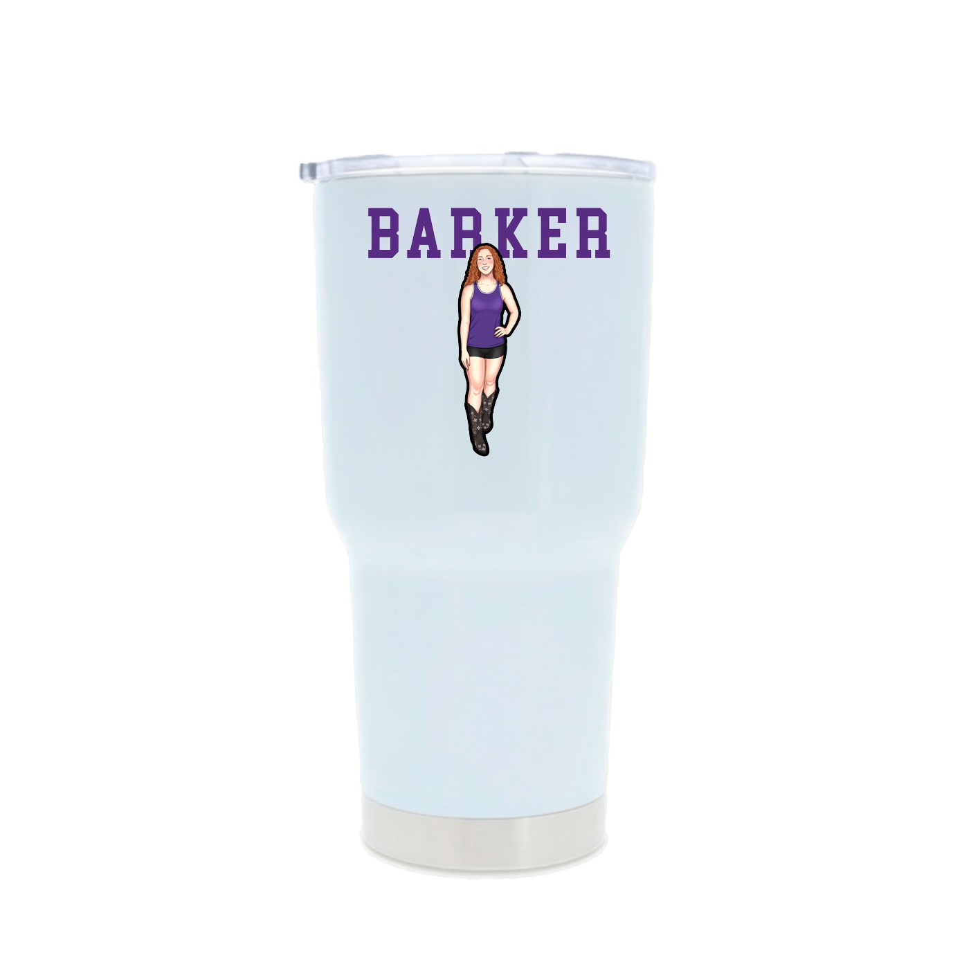 30oz Stainless Steel Tumbler — Shirsey in White