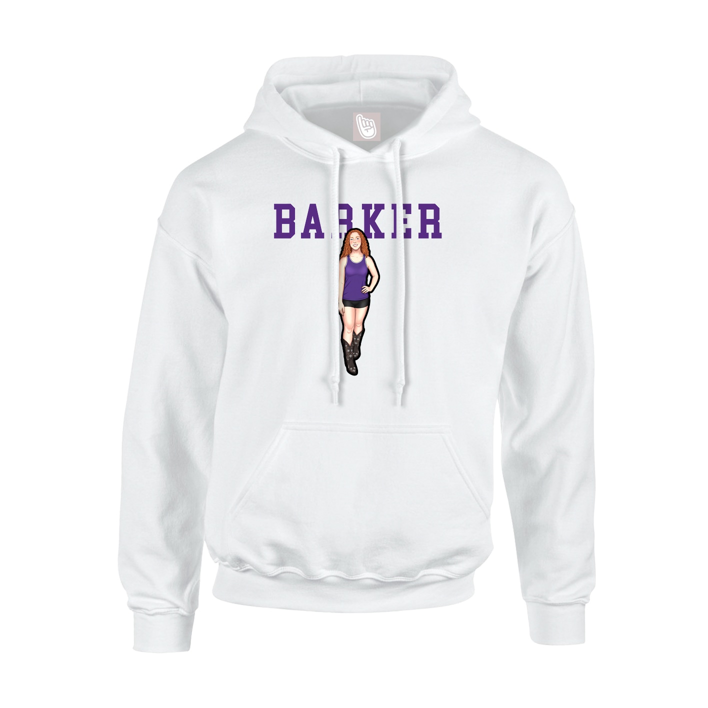 Hoodie — Shirsey in White