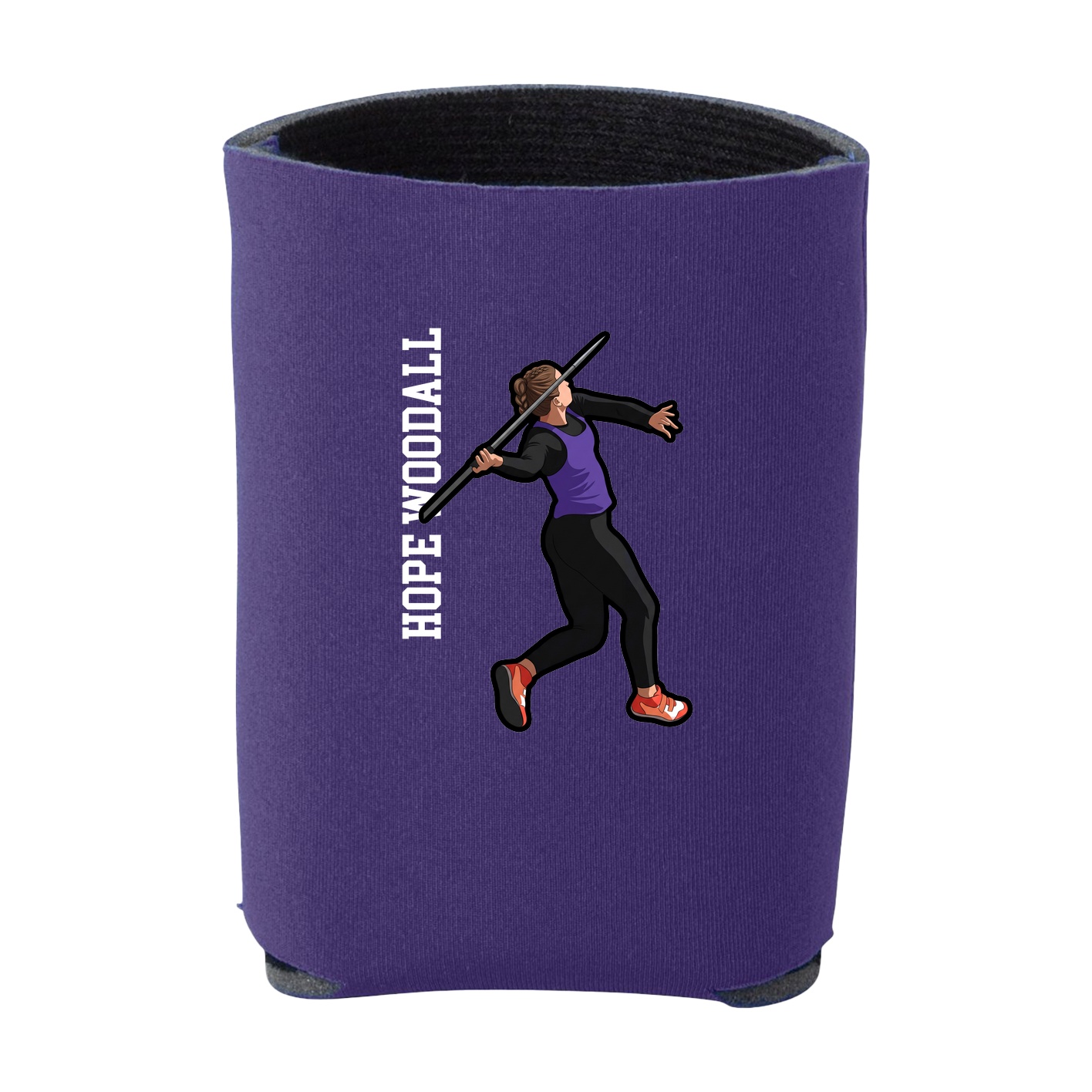 Can Holder — Name Vertical in Purple