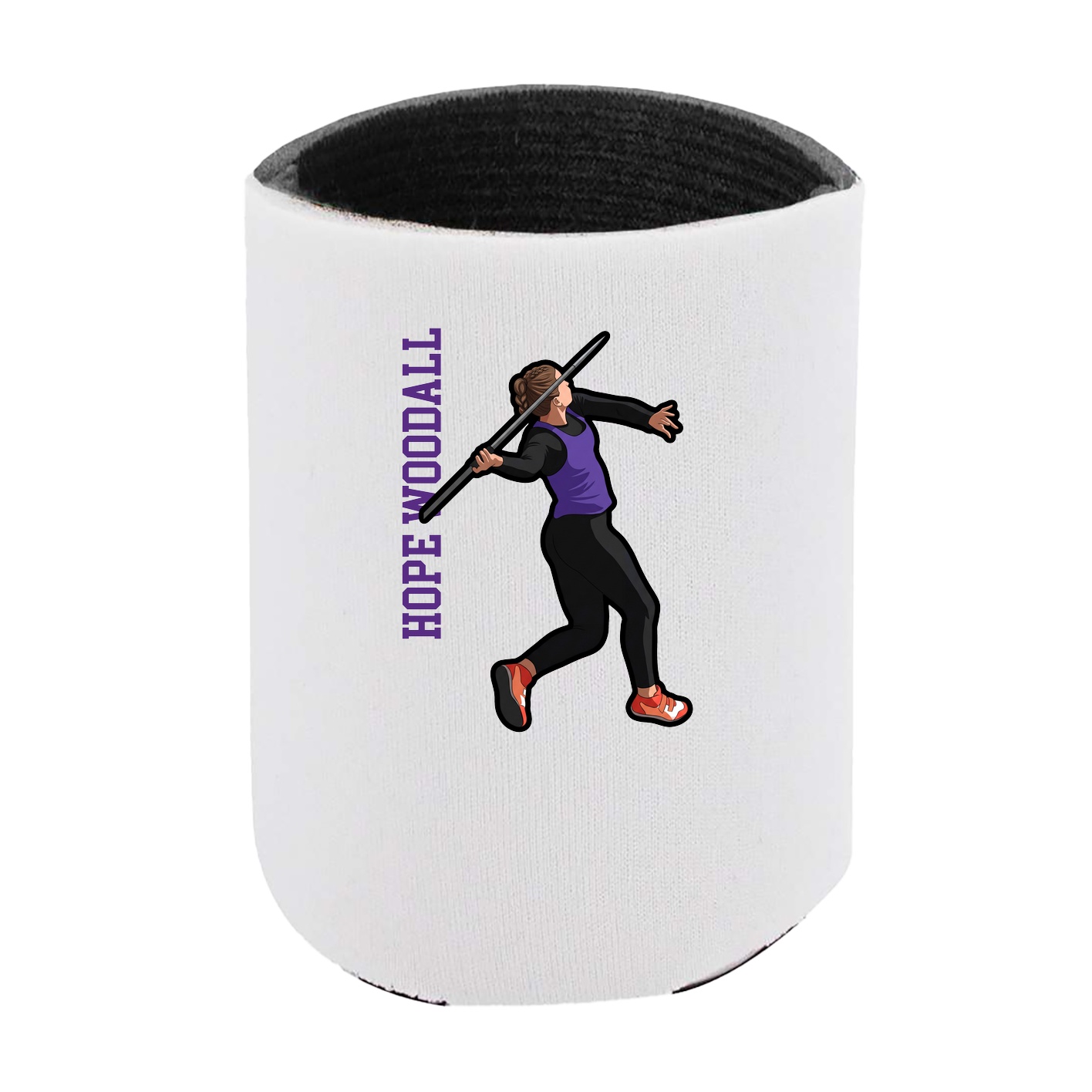 Can Holder — Name Vertical in White