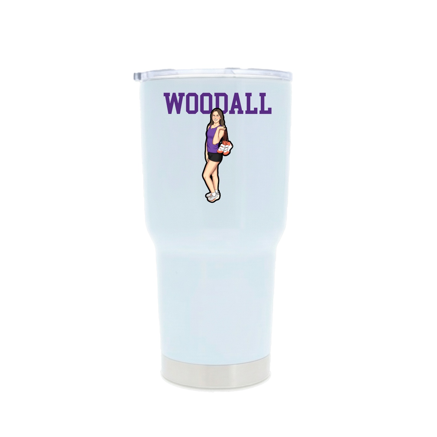 30oz Stainless Steel Tumbler — Shirsey in White