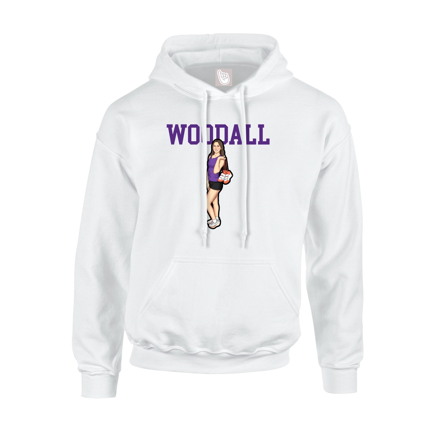 Hoodie — Shirsey in White