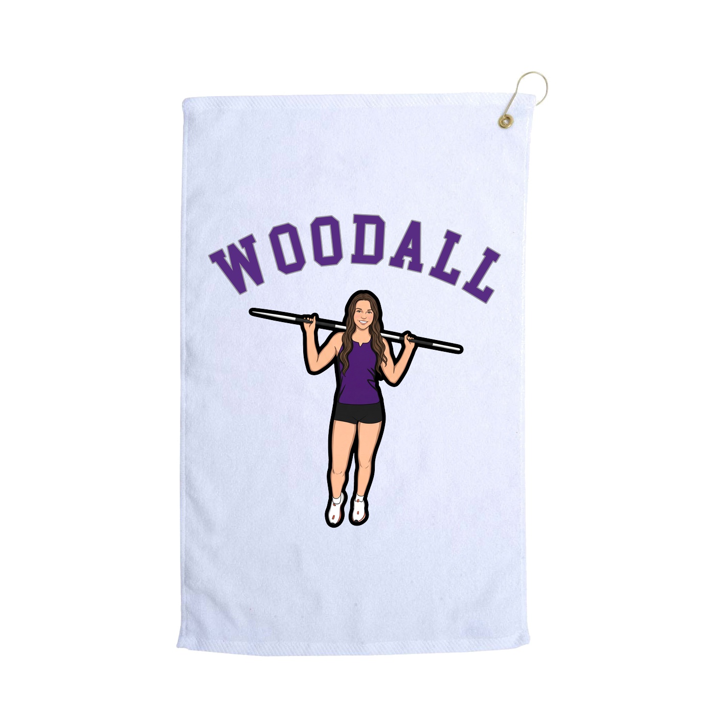 Golf Towel — Shirsey Arch in White