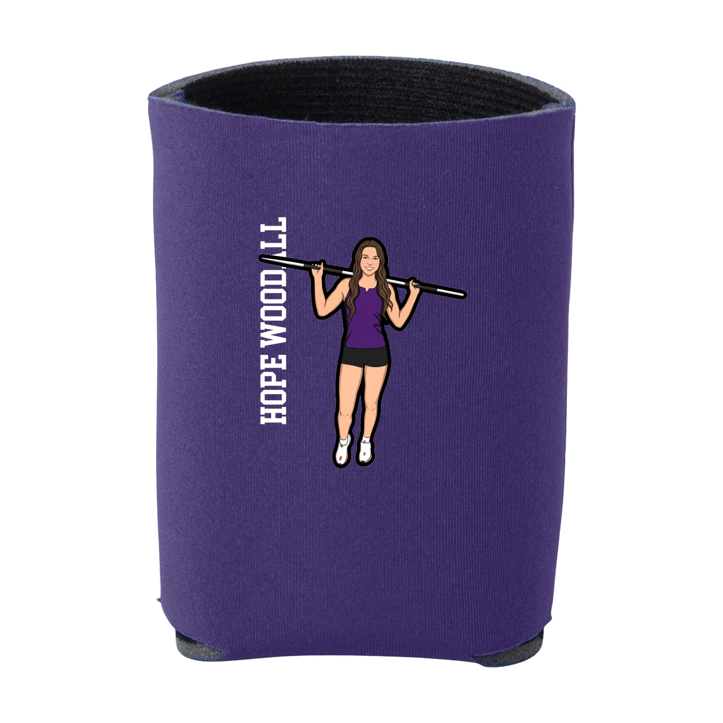 Can Holder — Name Vertical in Purple