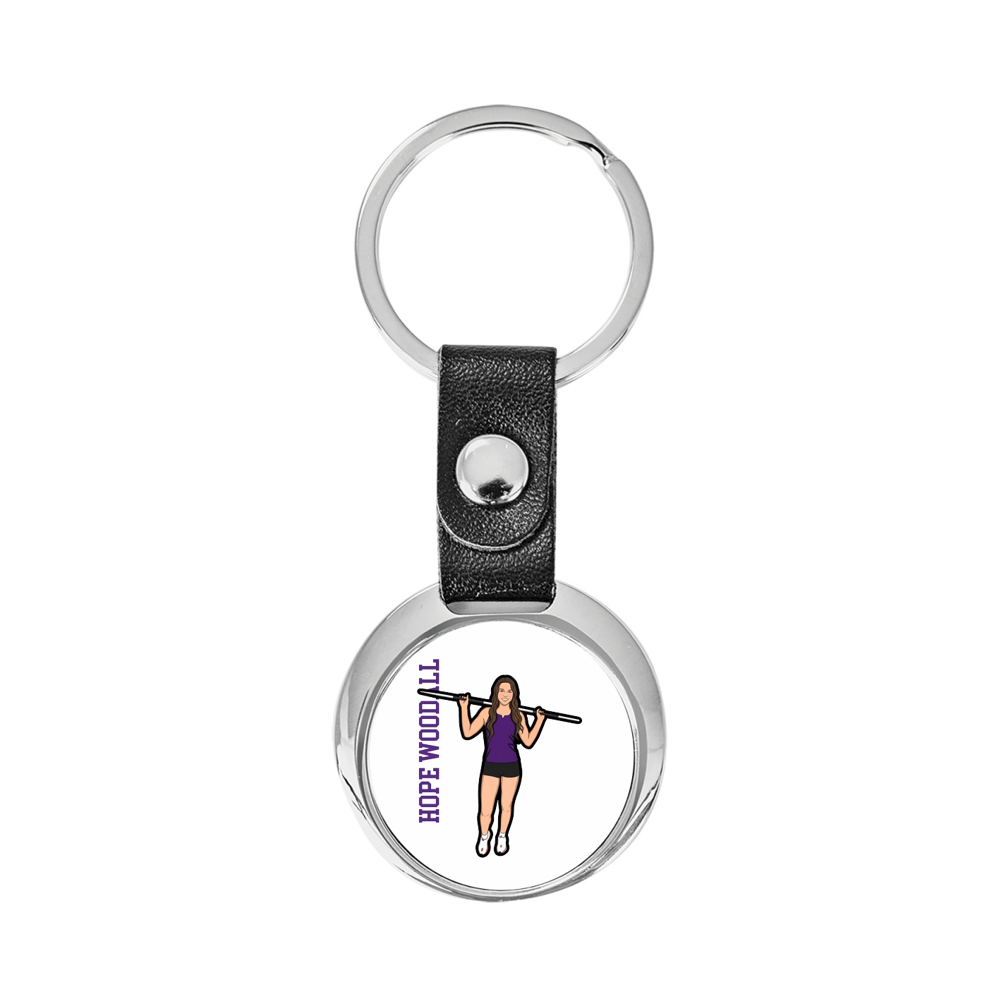 Key Chain — Name Vertical in Classic