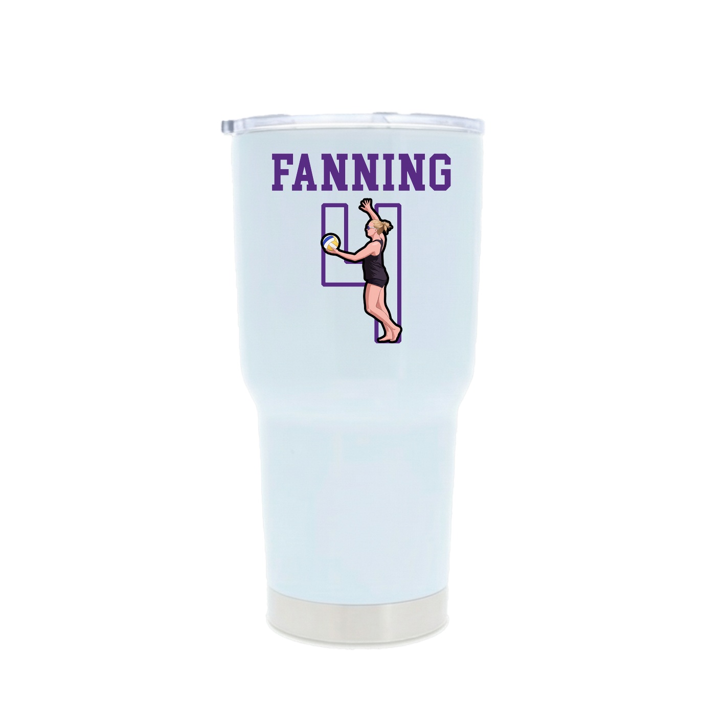 30oz Stainless Steel Tumbler — Shirsey in White