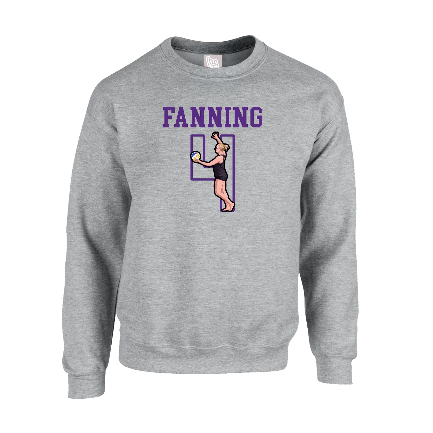 Fleece Crew — Shirsey in Grey