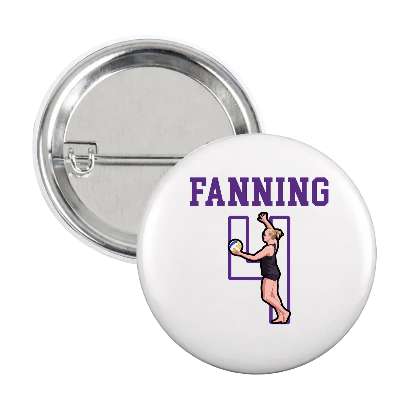 Game Day Button — Shirsey in White