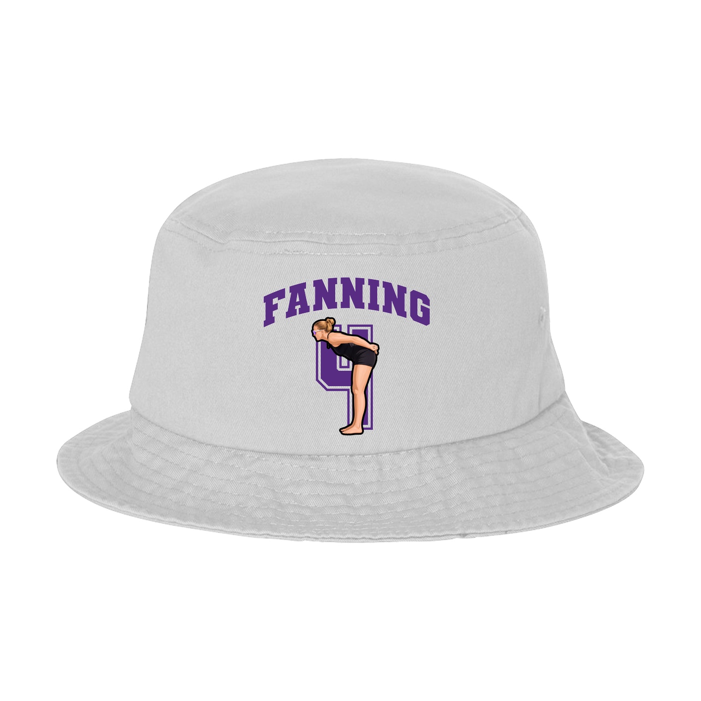Bucket Cap — Number in White