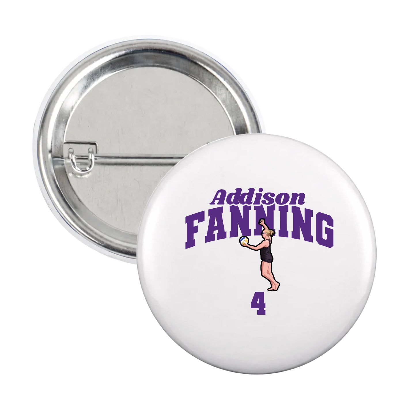 Game Day Button — Signature Arch in White