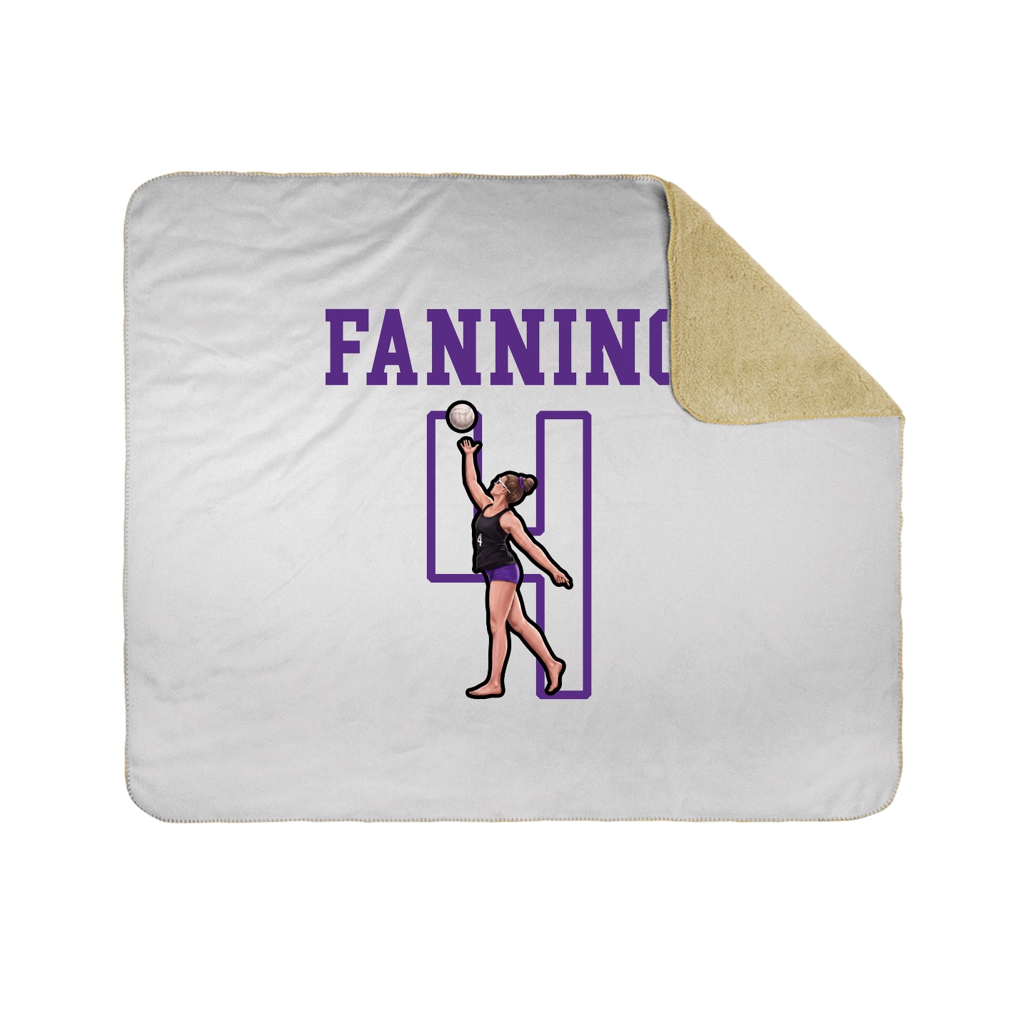 Throw Blanket — Shirsey in White