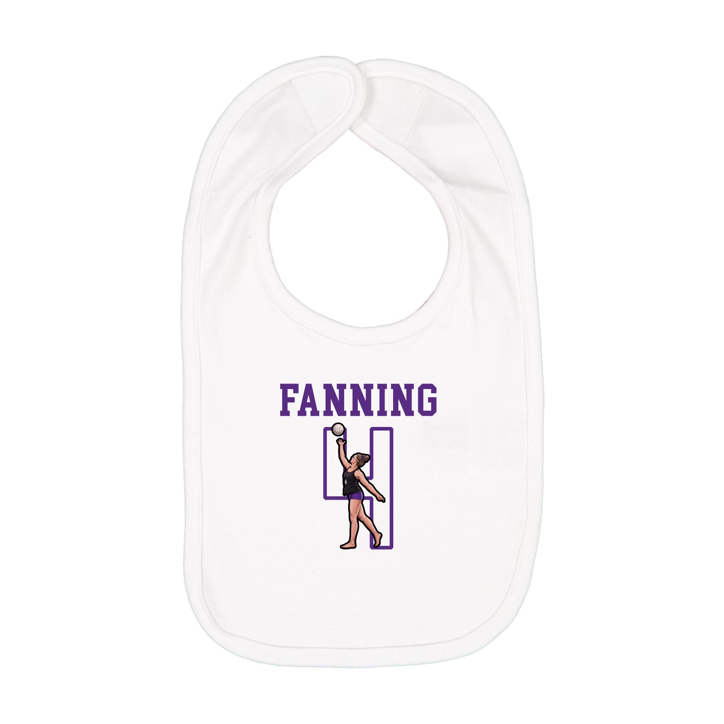 Infant Bib — Shirsey in White