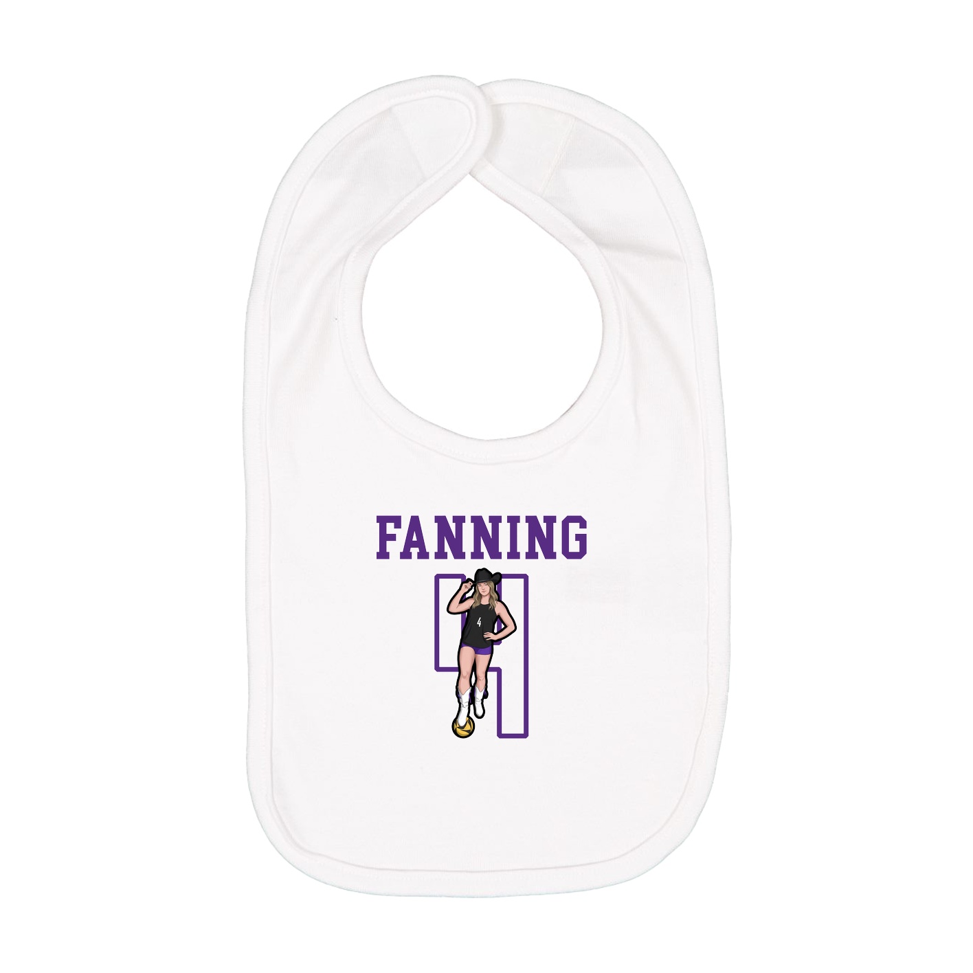 Infant Bib — Shirsey in White