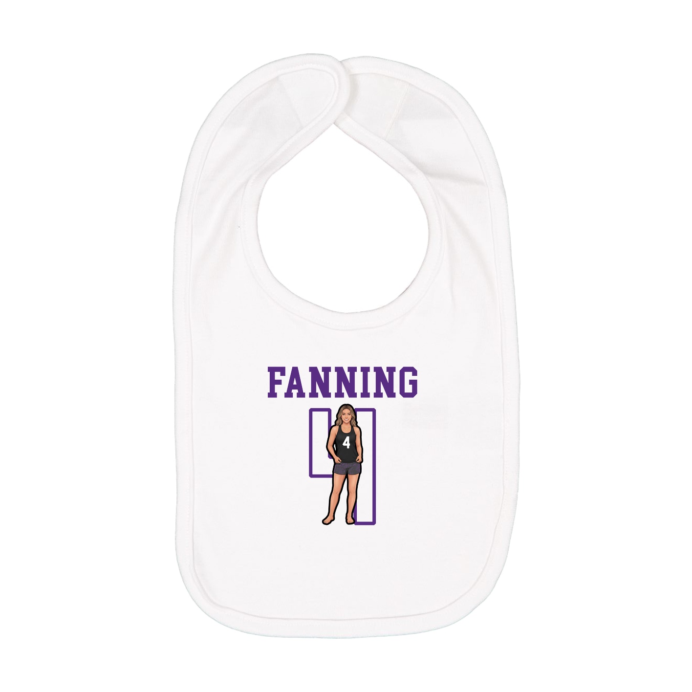 Infant Bib — Shirsey in White