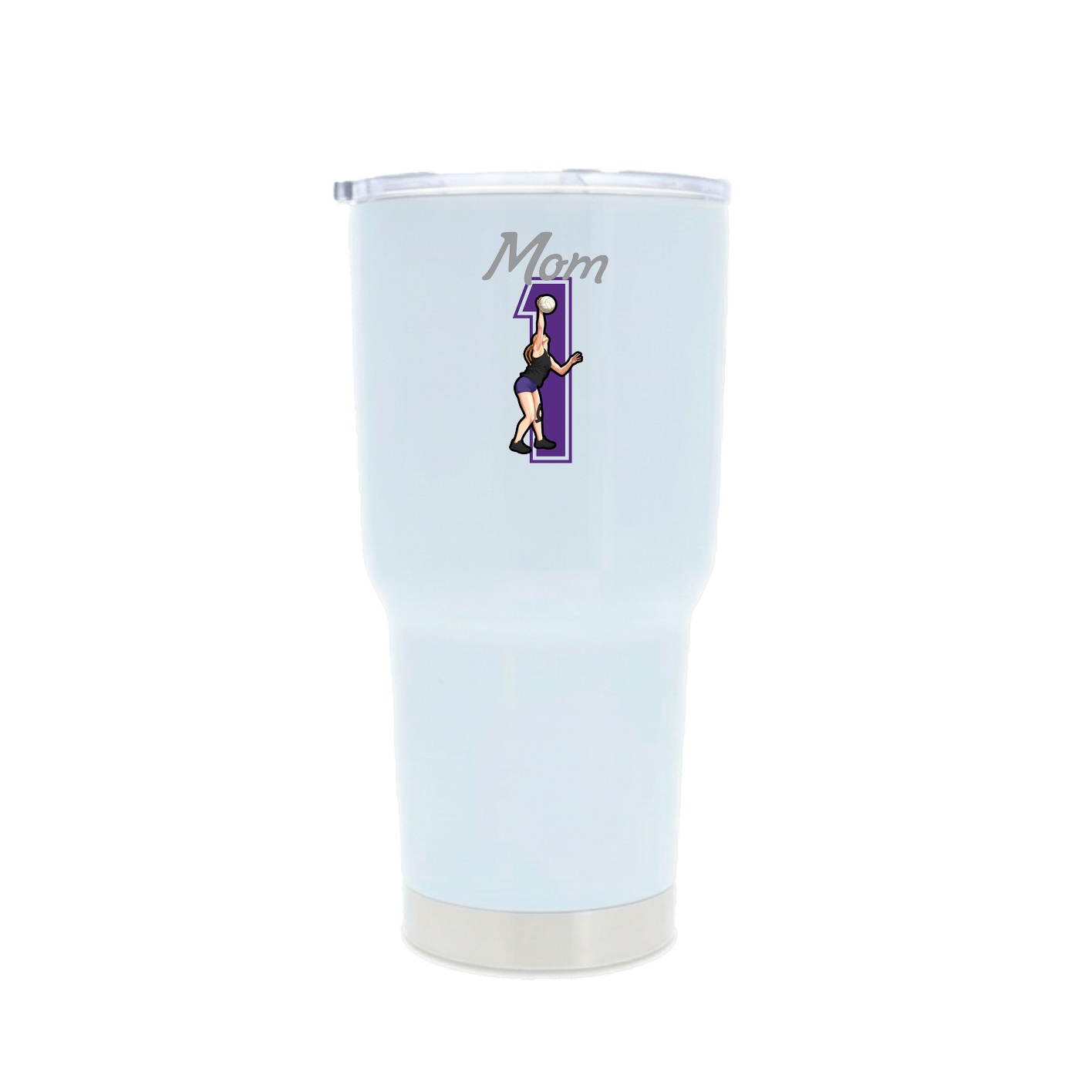 30oz Stainless Steel Tumbler — Mothers Day Shirsey in White