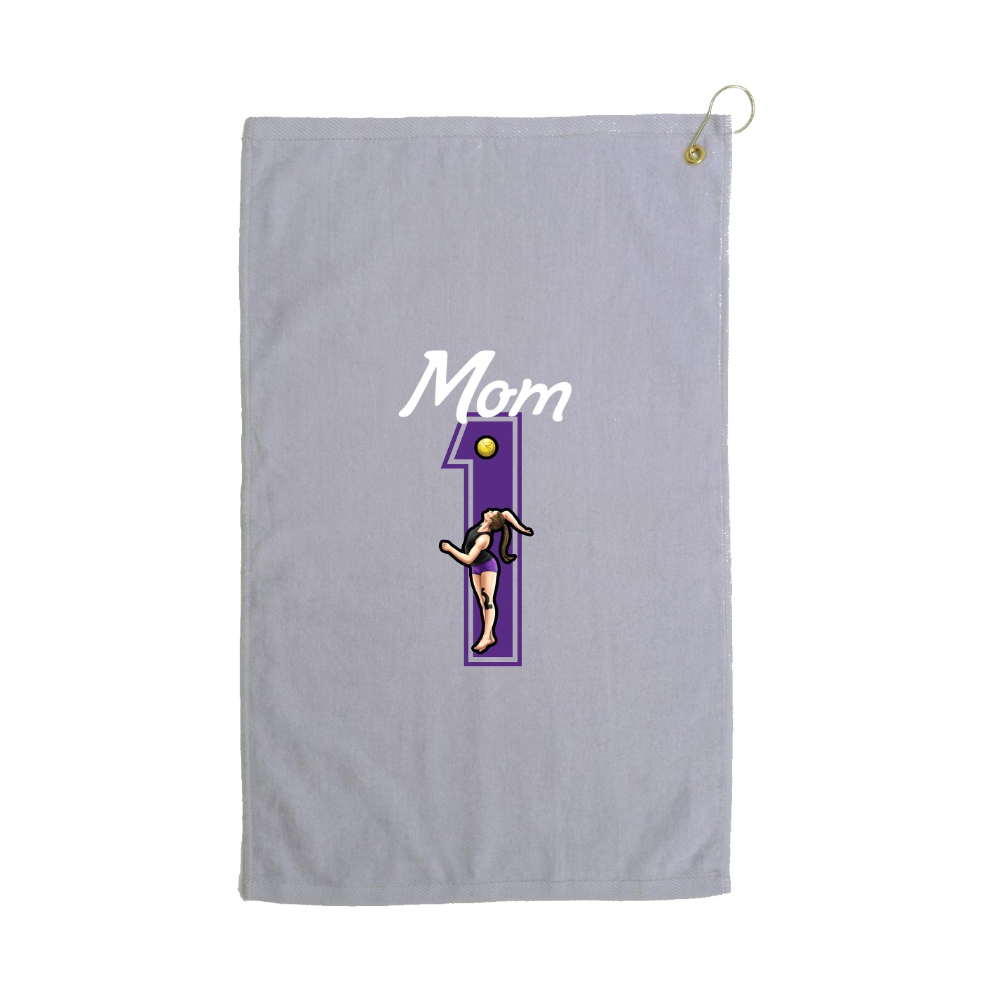 Golf Towel — Mothers Day Shirsey in Grey