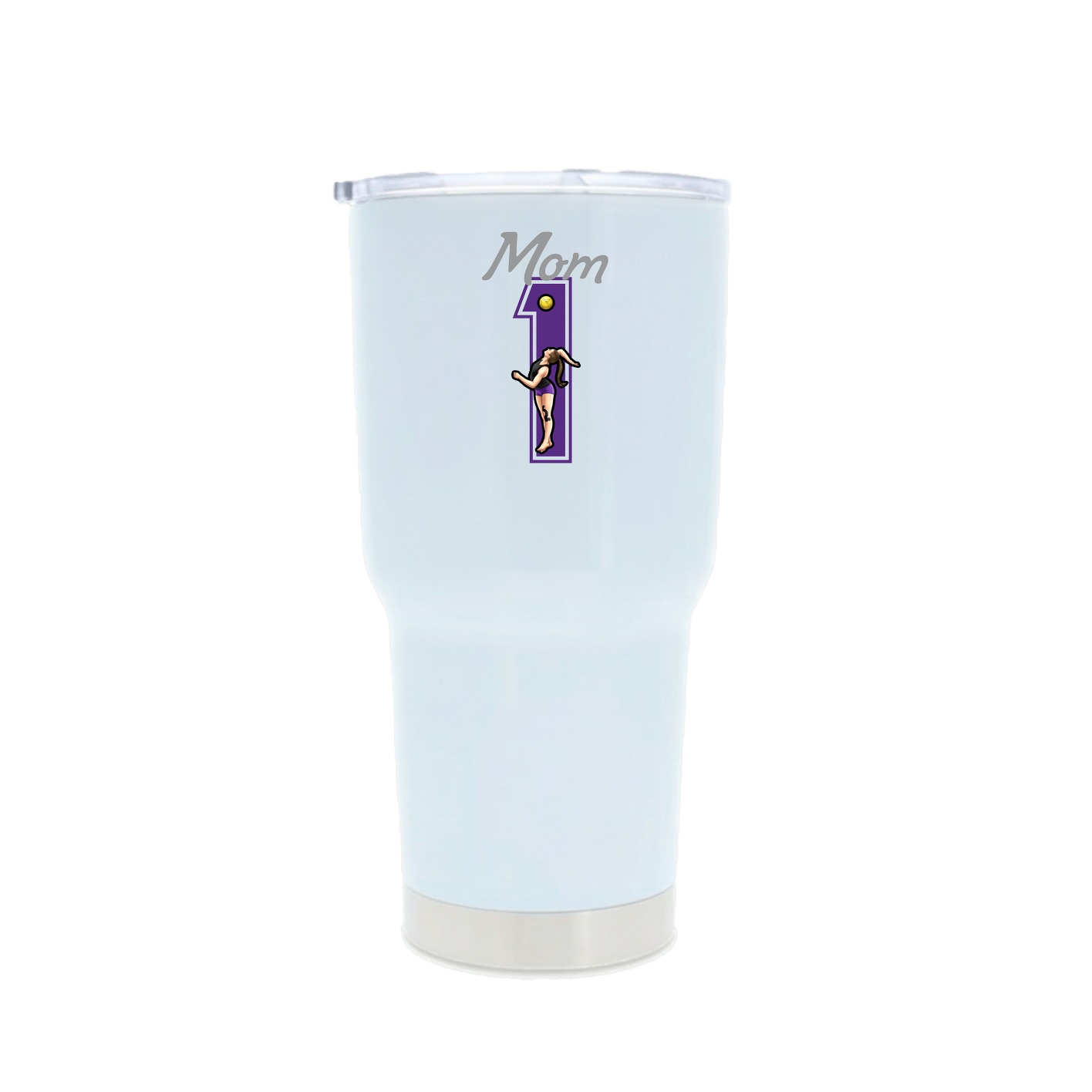 30oz Stainless Steel Tumbler — Mothers Day Shirsey in White