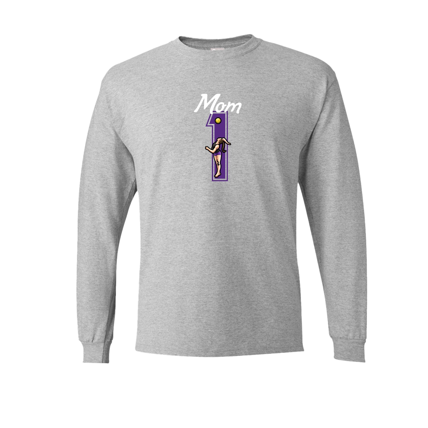 Long Sleeve Tee — Mothers Day Shirsey in Grey
