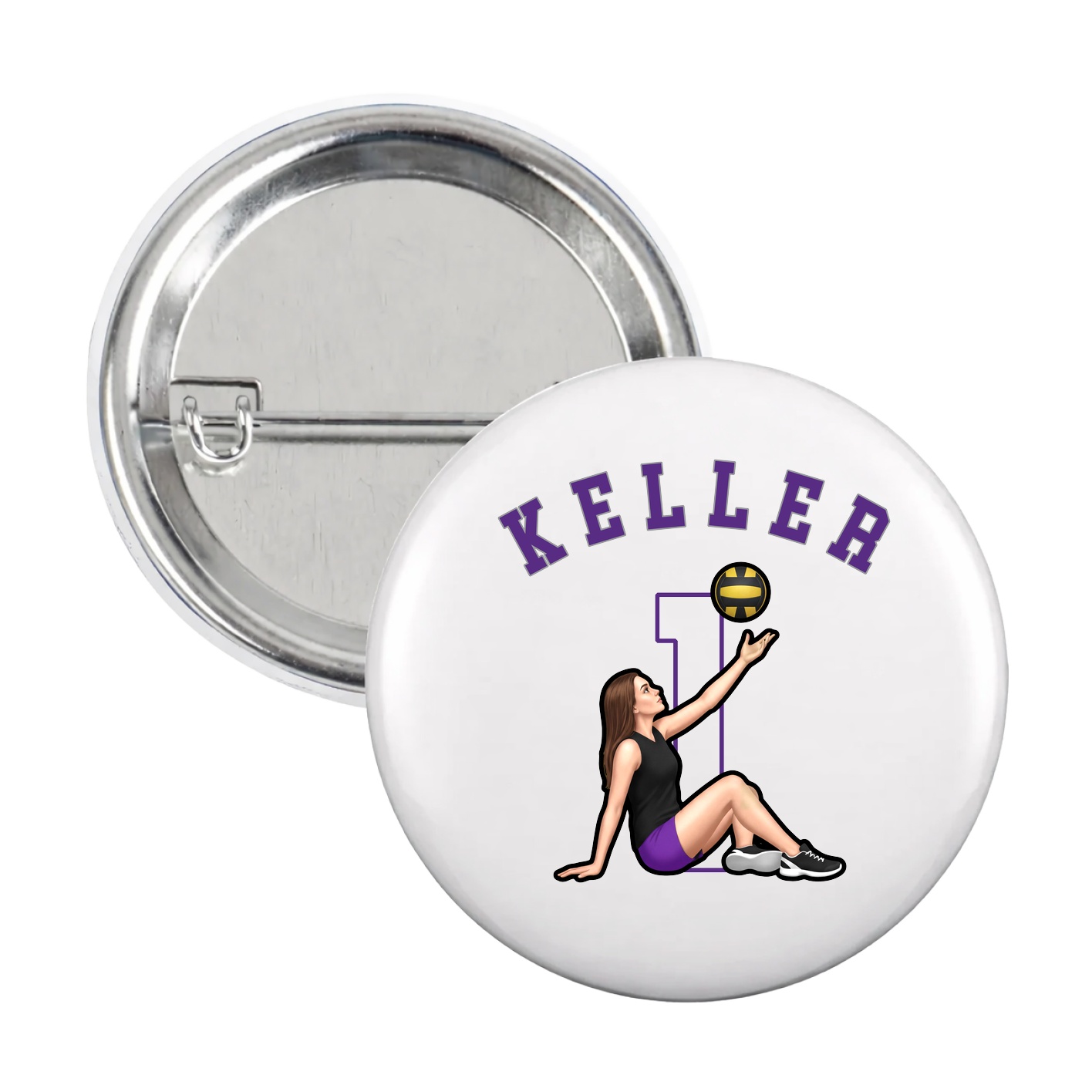 Game Day Button — Shirsey Arch in White