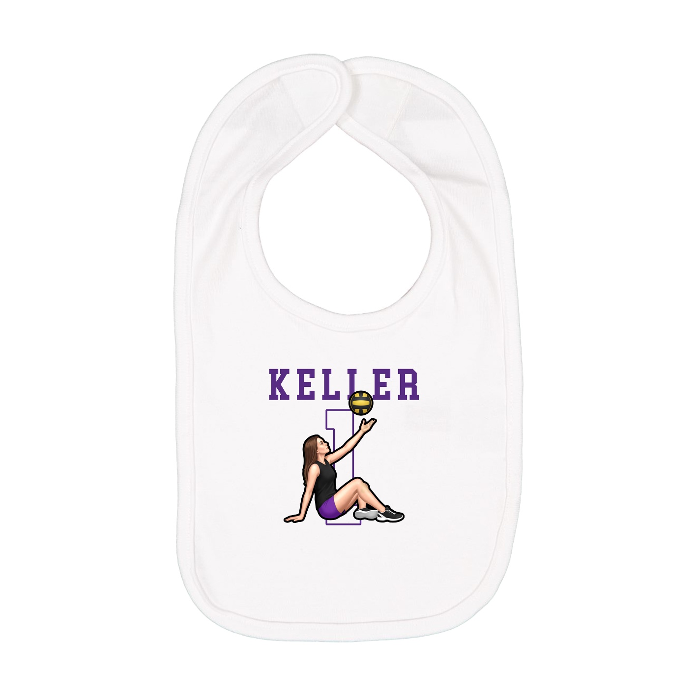 Infant Bib — Shirsey in White